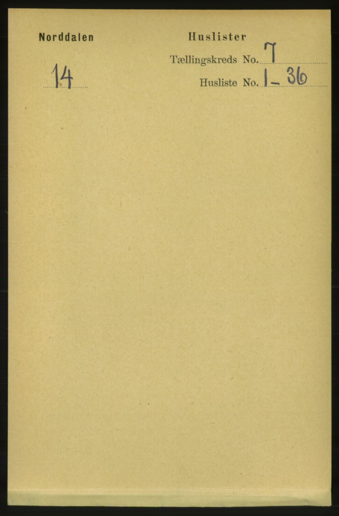 RA, Folketelling 1891 for 1524 Norddal herred, 1891, s. 1274