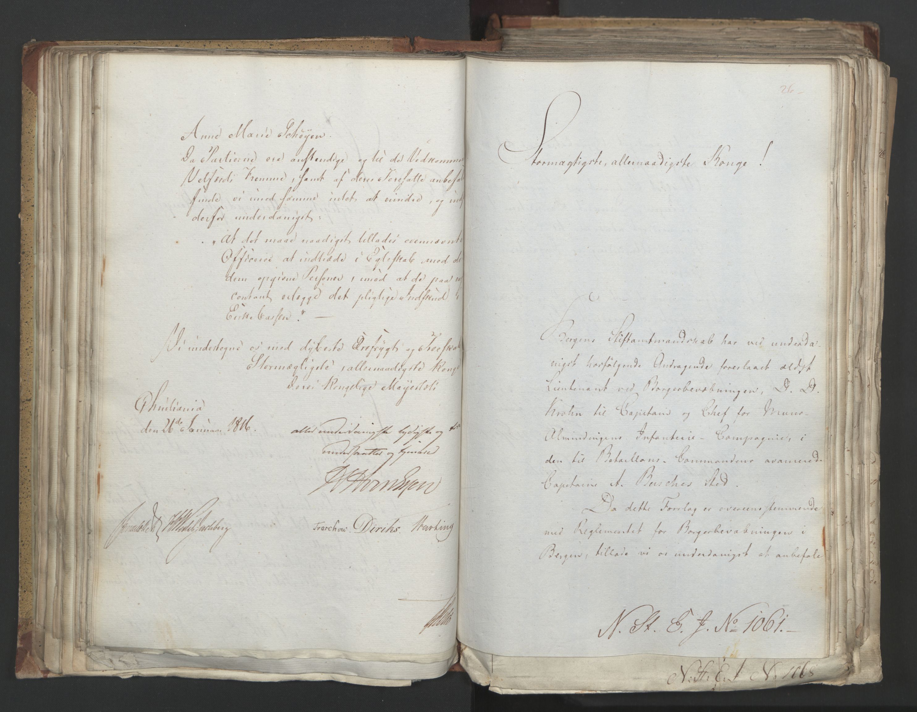 Statsrådsavdelingen i Stockholm, AV/RA-S-1003/D/Da/L0005: Regjeringsinnstillinger nr. 1000-1246, 1816, s. 130