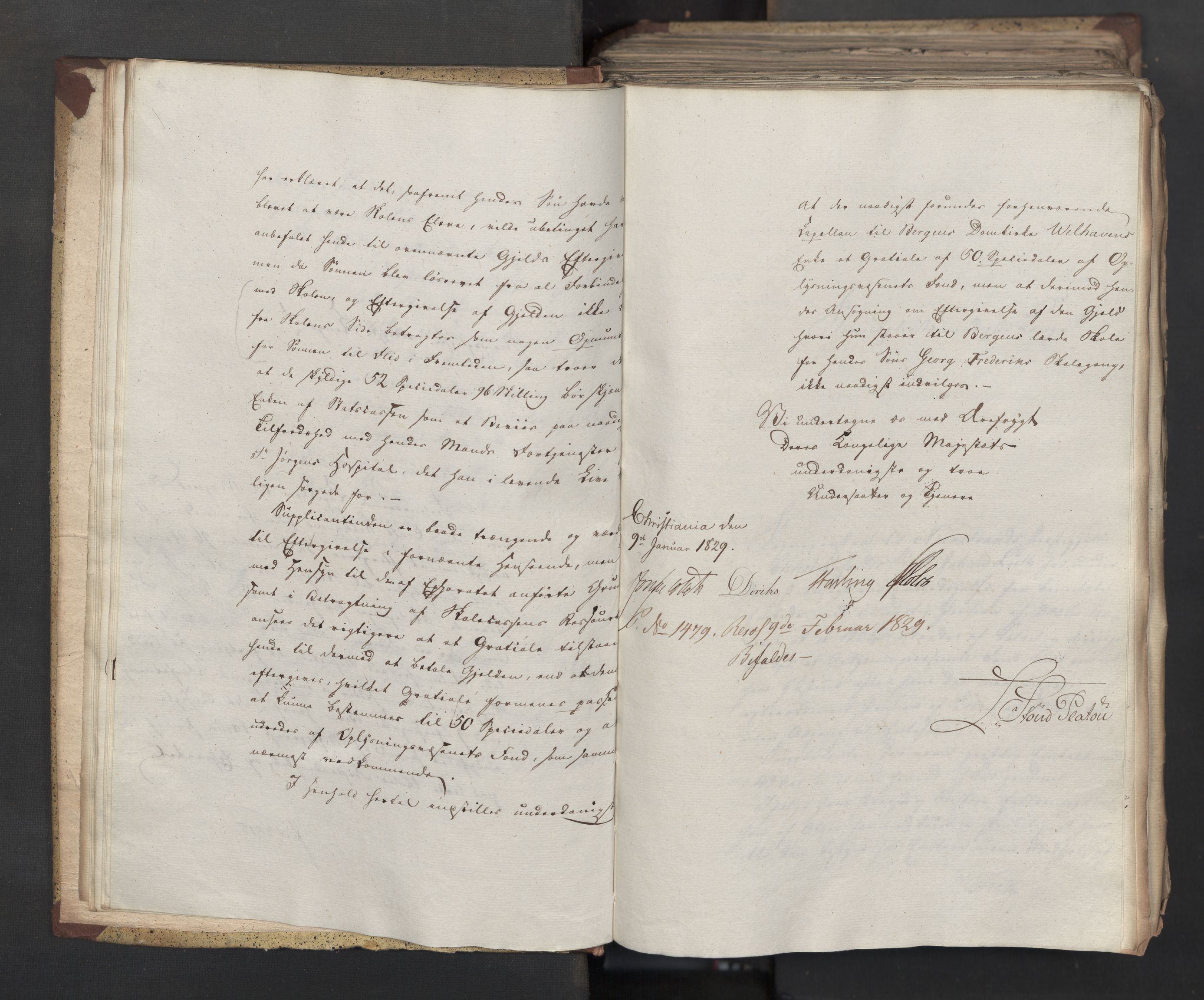 Statsrådsavdelingen i Stockholm, AV/RA-S-1003/D/Da/L0058: Regjeringsinnstillinger nr. 808-1073, 1829, s. 21