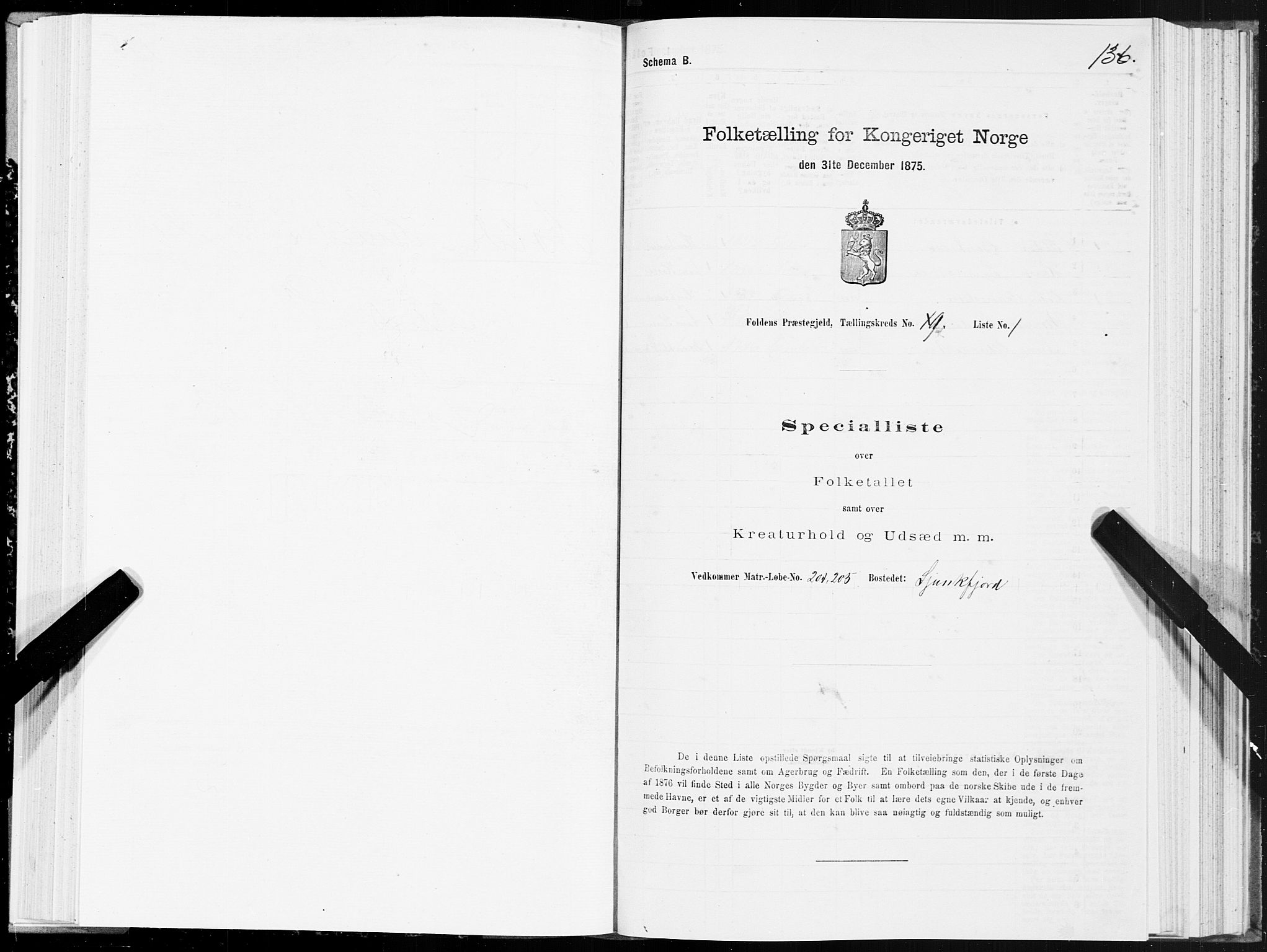 SAT, Folketelling 1875 for 1845P Folda prestegjeld, 1875, s. 3136