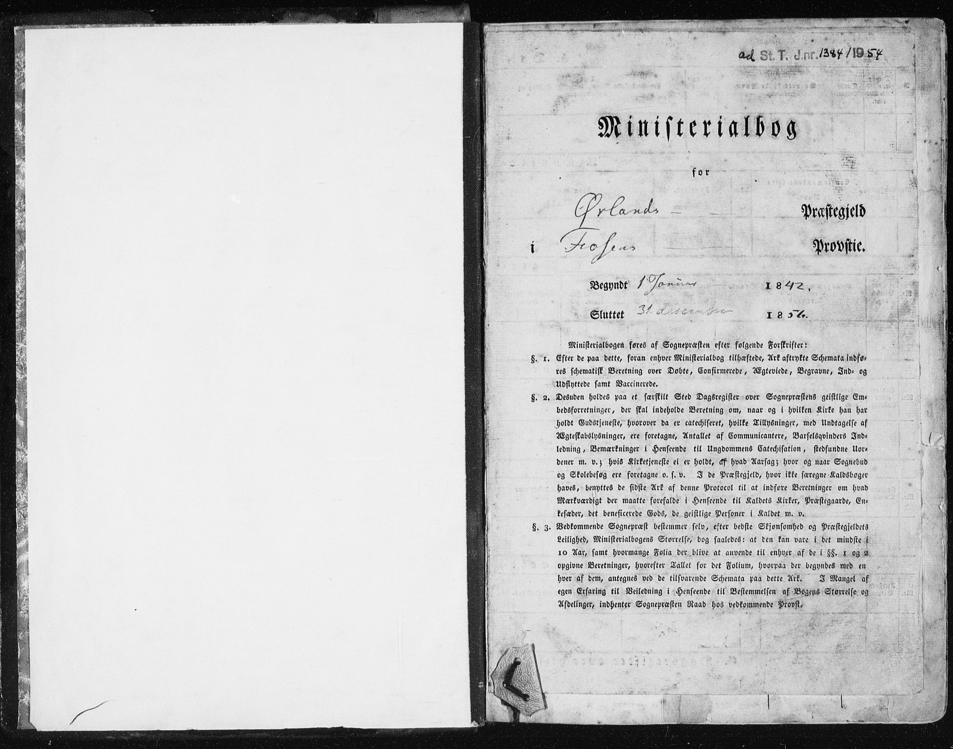 Ministerialprotokoller, klokkerbøker og fødselsregistre - Sør-Trøndelag, AV/SAT-A-1456/659/L0736: Ministerialbok nr. 659A06, 1842-1856