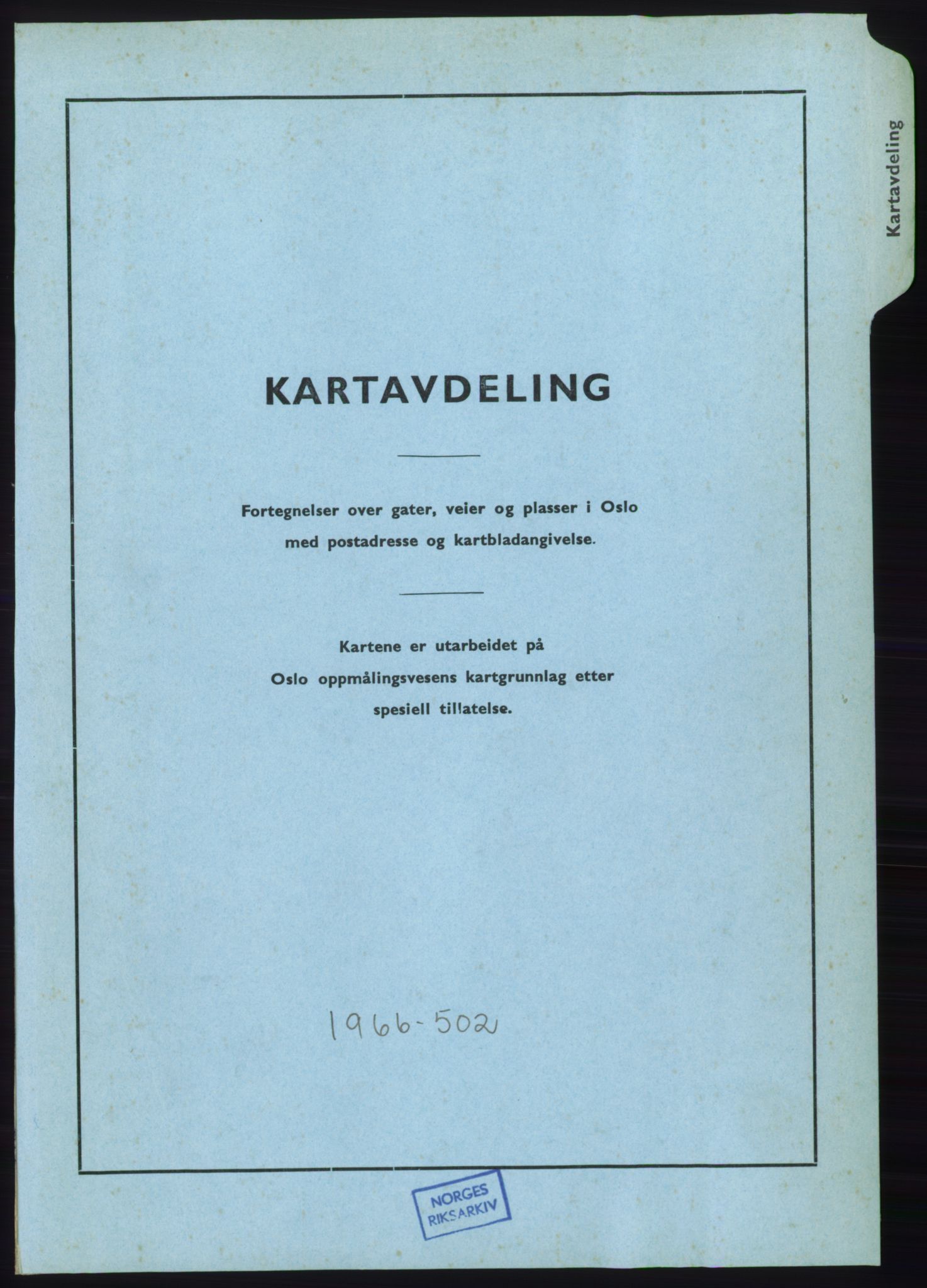 Kristiania/Oslo adressebok, PUBL/-, 1965-1966