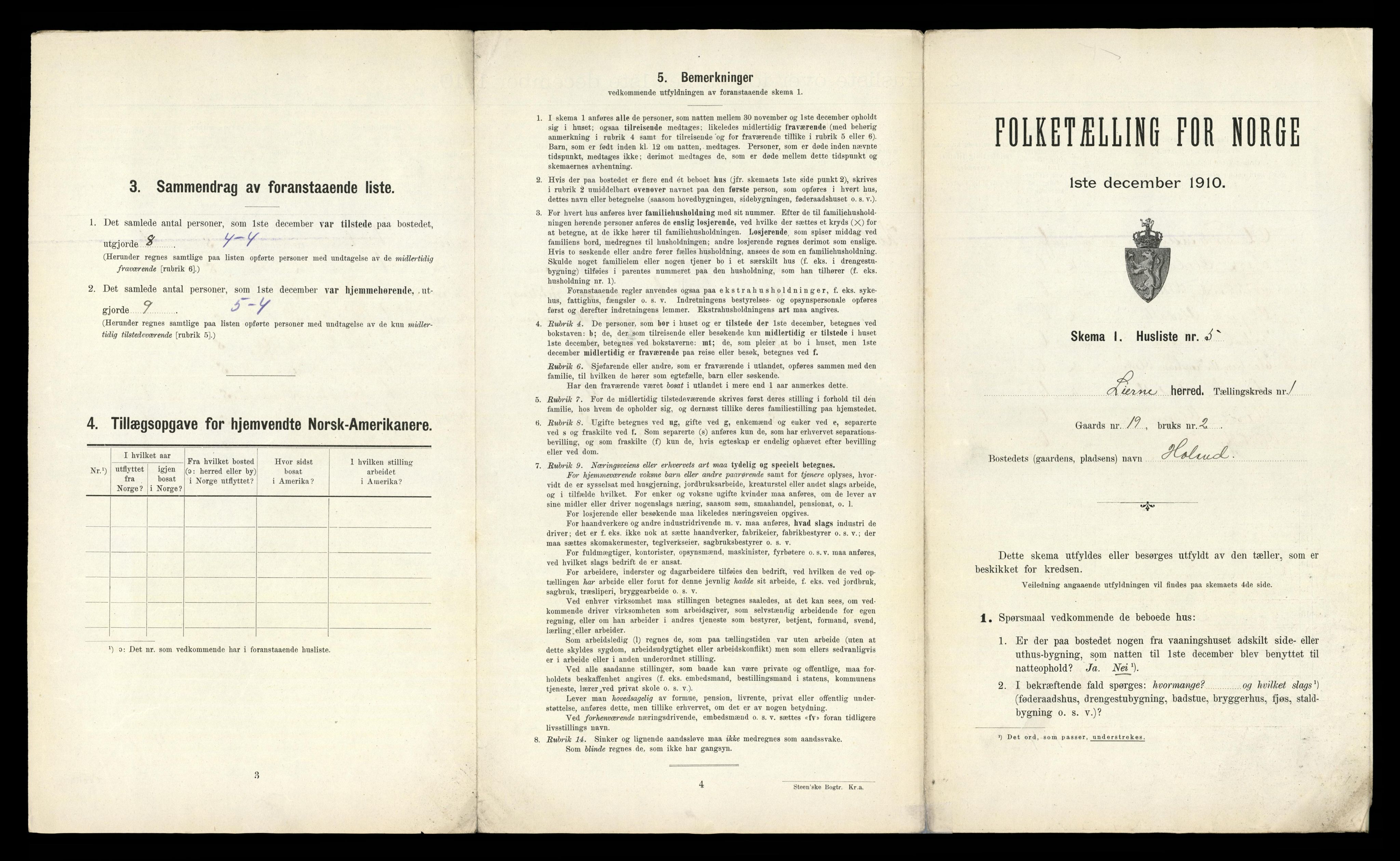 RA, Folketelling 1910 for 1737 Lierne herred, 1910, s. 31