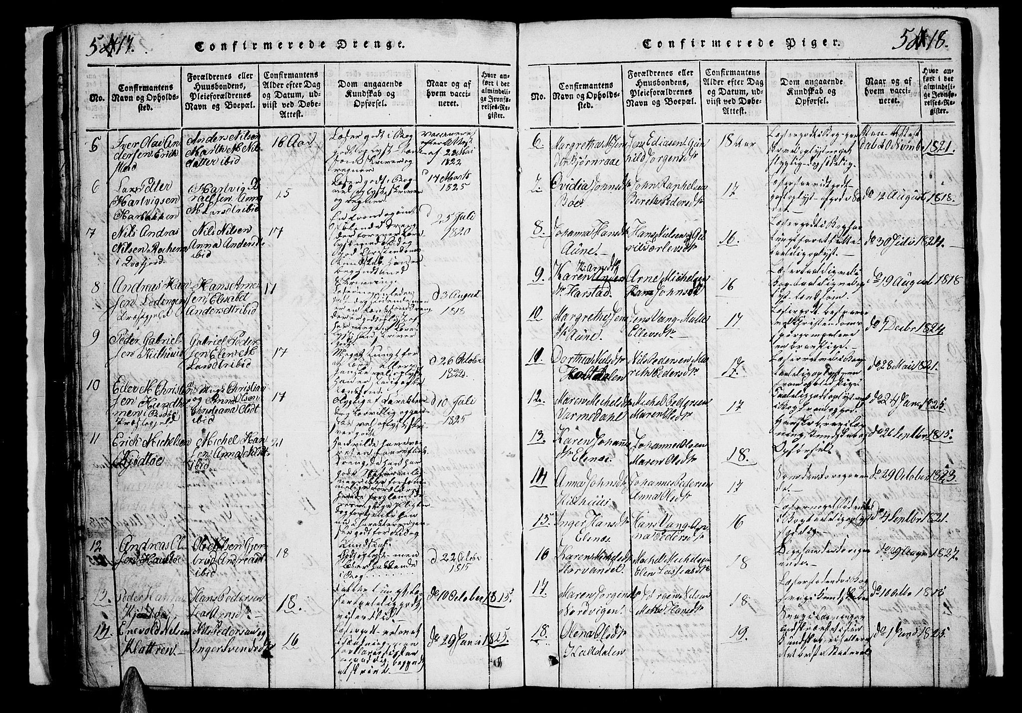 Trondenes sokneprestkontor, SATØ/S-1319/H/Hb/L0003klokker: Klokkerbok nr. 3, 1820-1834, s. 517-518