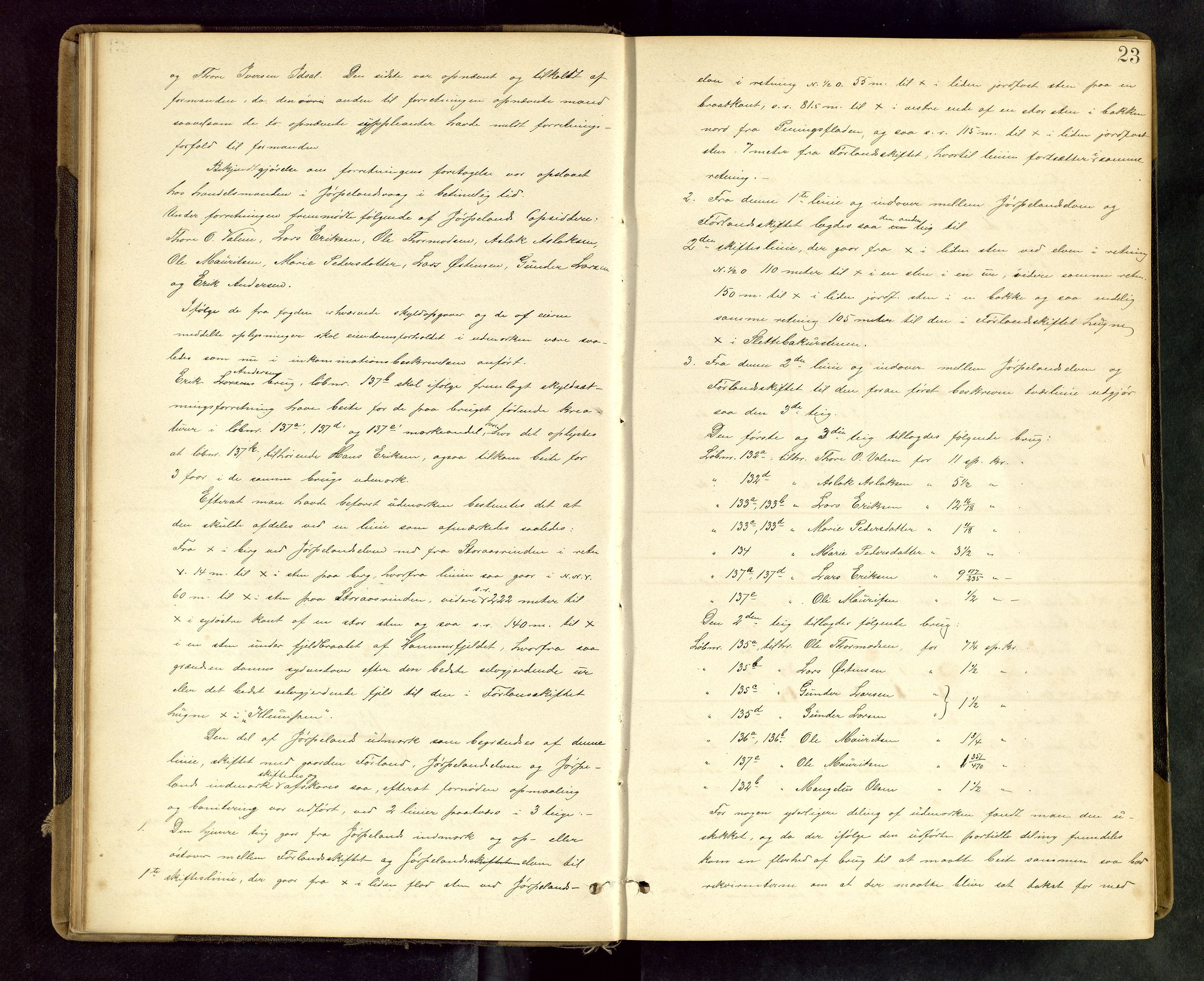Rogaland jordskifterett, AV/SAST-A-102426/Oa/L0049: Forhandlingsprotokoll, 1887-1892, s. 23