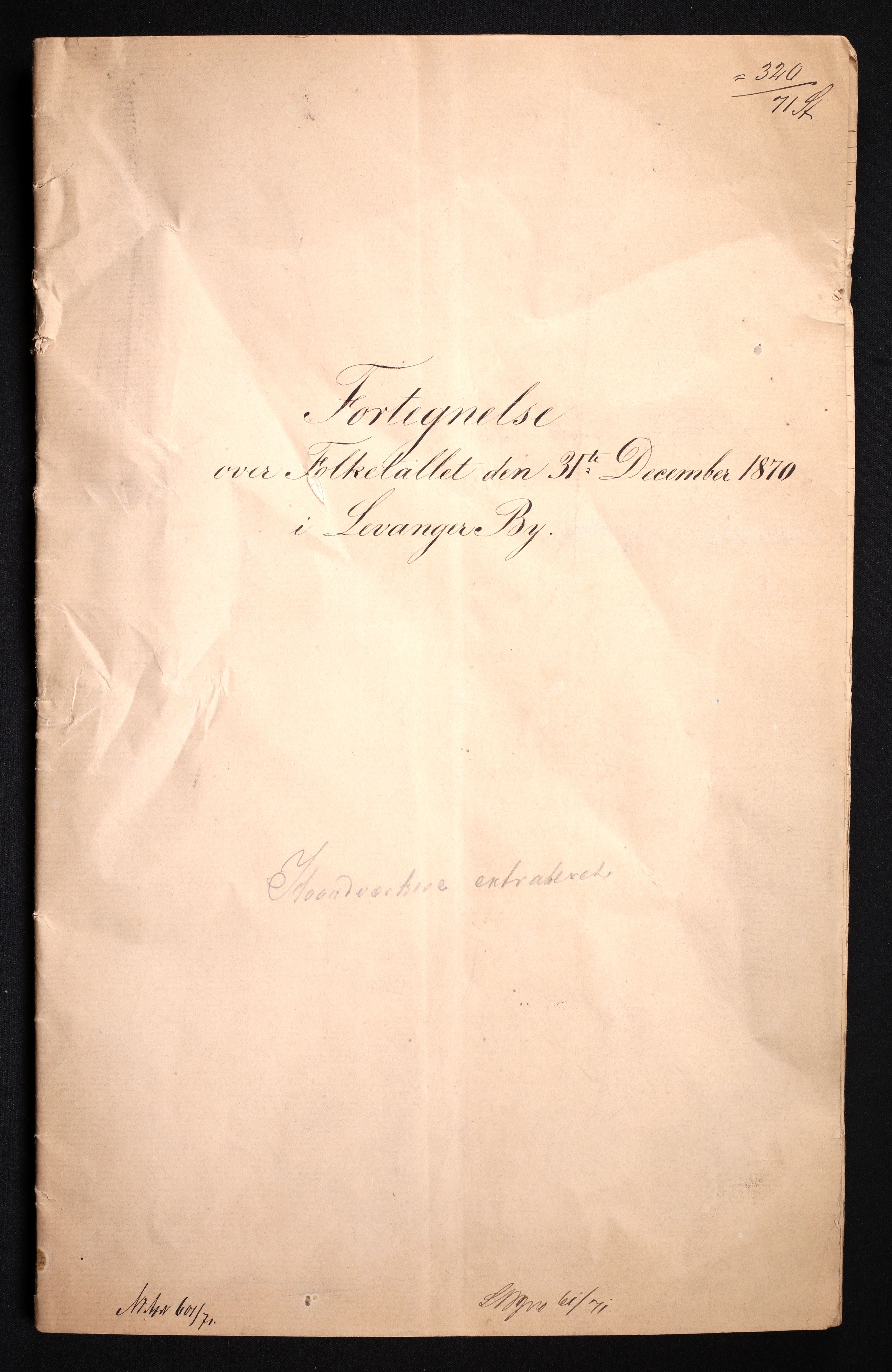 RA, Folketelling 1870 for 1701 Levanger kjøpstad, 1870, s. 3
