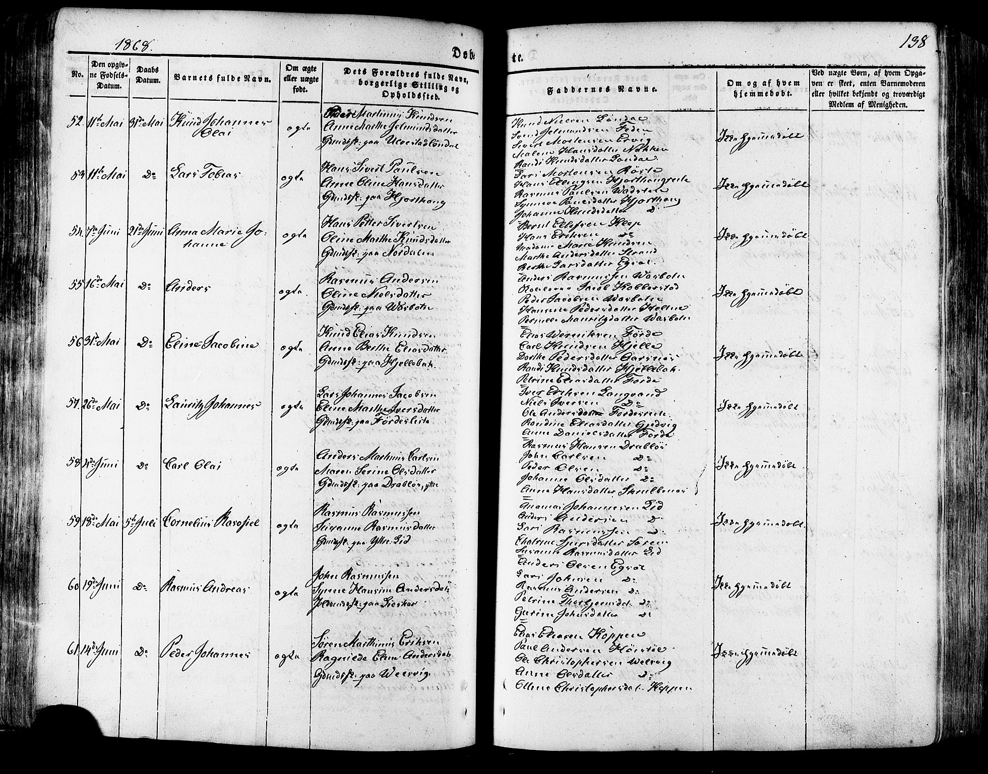 Ministerialprotokoller, klokkerbøker og fødselsregistre - Møre og Romsdal, AV/SAT-A-1454/511/L0140: Ministerialbok nr. 511A07, 1851-1878, s. 138