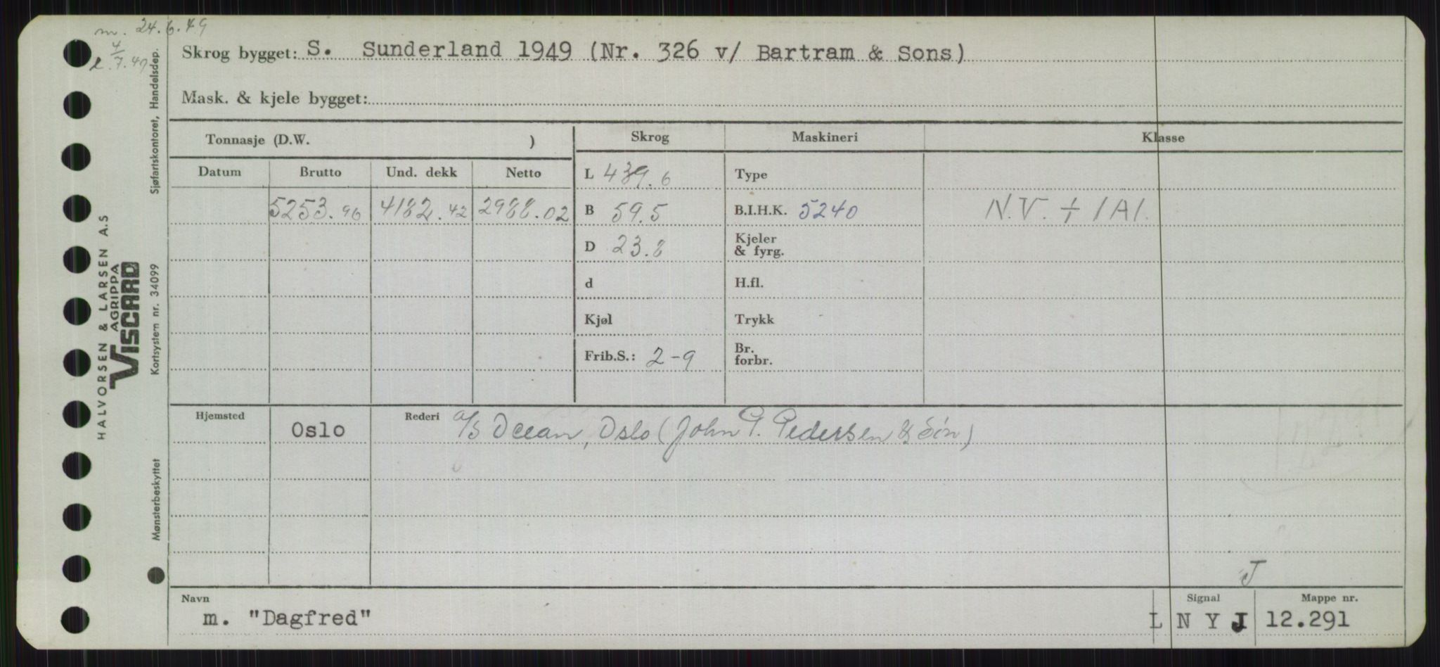 Sjøfartsdirektoratet med forløpere, Skipsmålingen, AV/RA-S-1627/H/Hb/L0001: Fartøy, A-D, s. 469