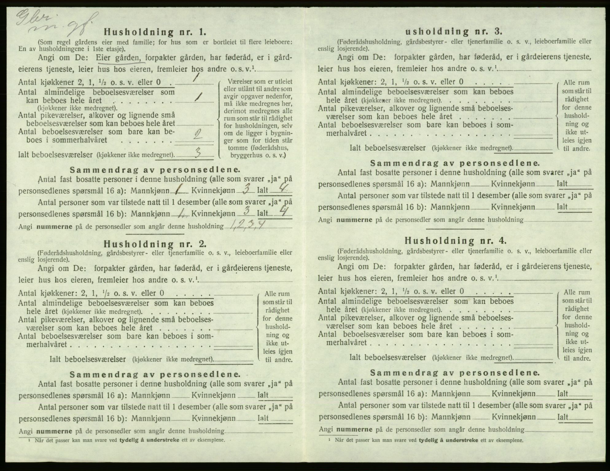 SAB, Folketelling 1920 for 1223 Tysnes herred, 1920, s. 1543