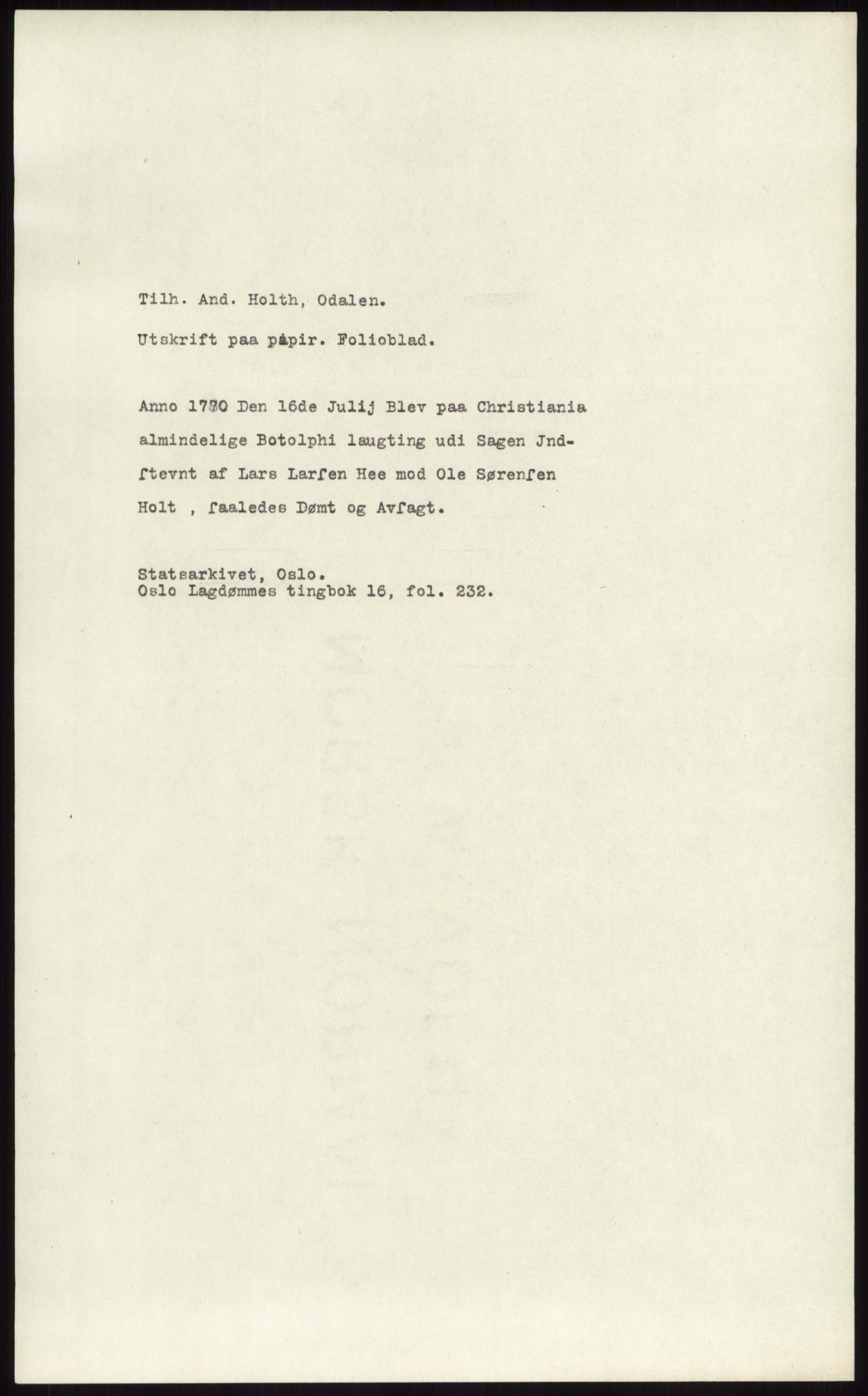 Samlinger til kildeutgivelse, Diplomavskriftsamlingen, AV/RA-EA-4053/H/Ha, s. 1477