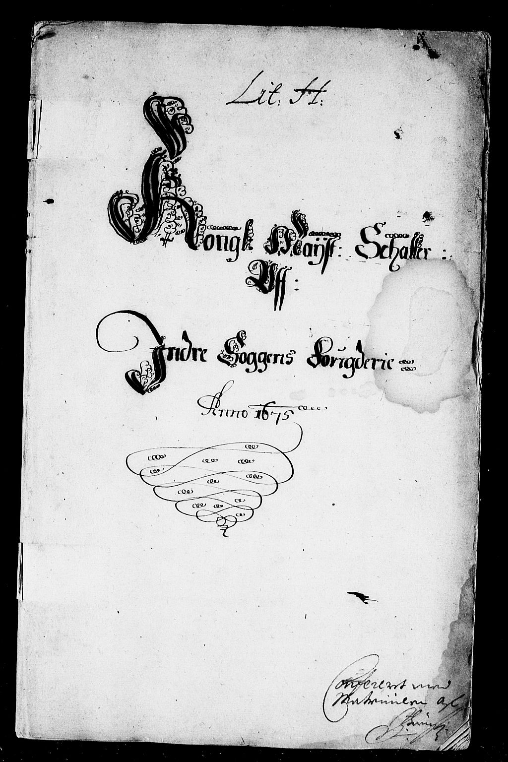 Rentekammeret inntil 1814, Reviderte regnskaper, Stiftamtstueregnskaper, Bergen stiftamt, AV/RA-EA-6043/R/Rc/L0040: Bergen stiftamt, 1675