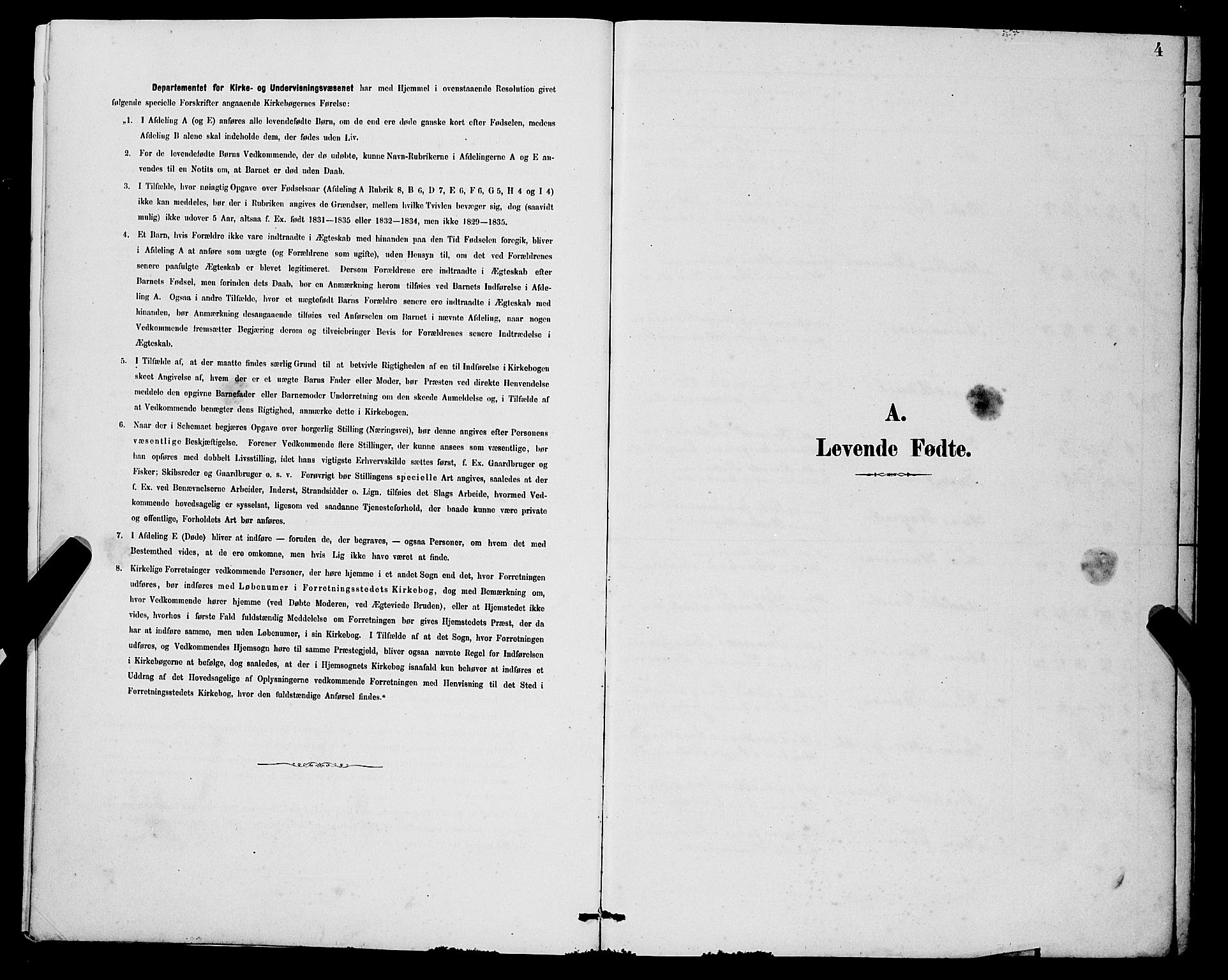 Samnanger Sokneprestembete, AV/SAB-A-77501/H/Hab: Klokkerbok nr. A 2, 1879-1897, s. 4