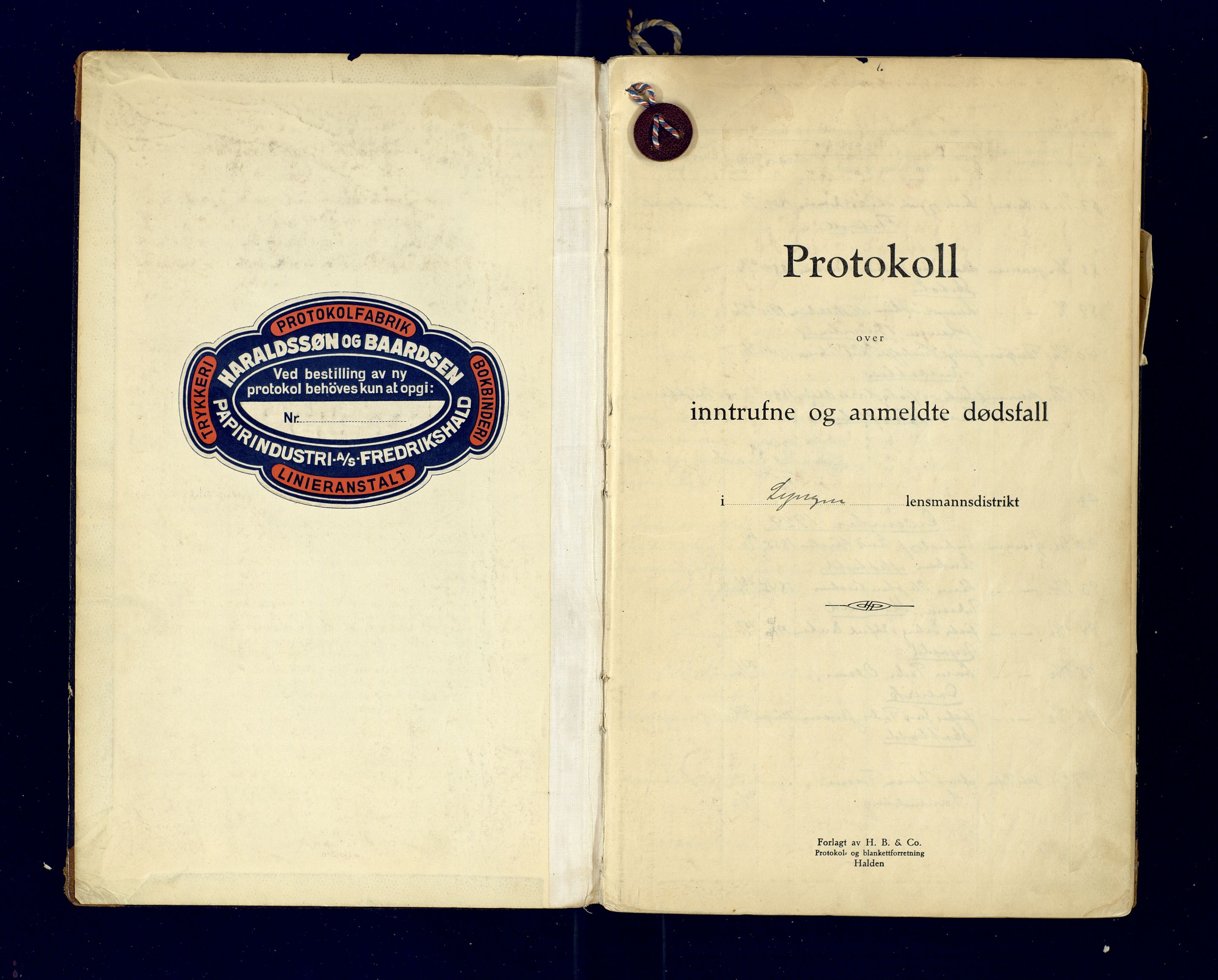 Lyngen lensmannskontor, AV/SATØ-SATO-99/F/Fg/Fga/L0086: Dødsfallsprotokoll for Lyngen lensmannsdistrikt, 1929-1935