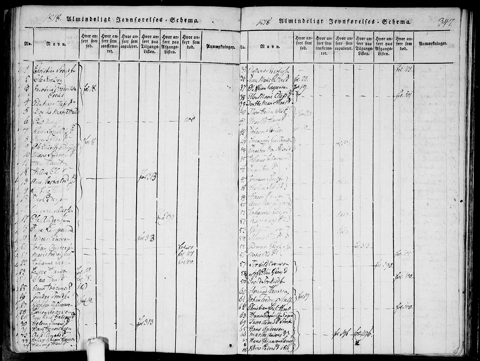 Hobøl prestekontor Kirkebøker, AV/SAO-A-2002/F/Fa/L0002: Ministerialbok nr. I 2, 1814-1841, s. 347