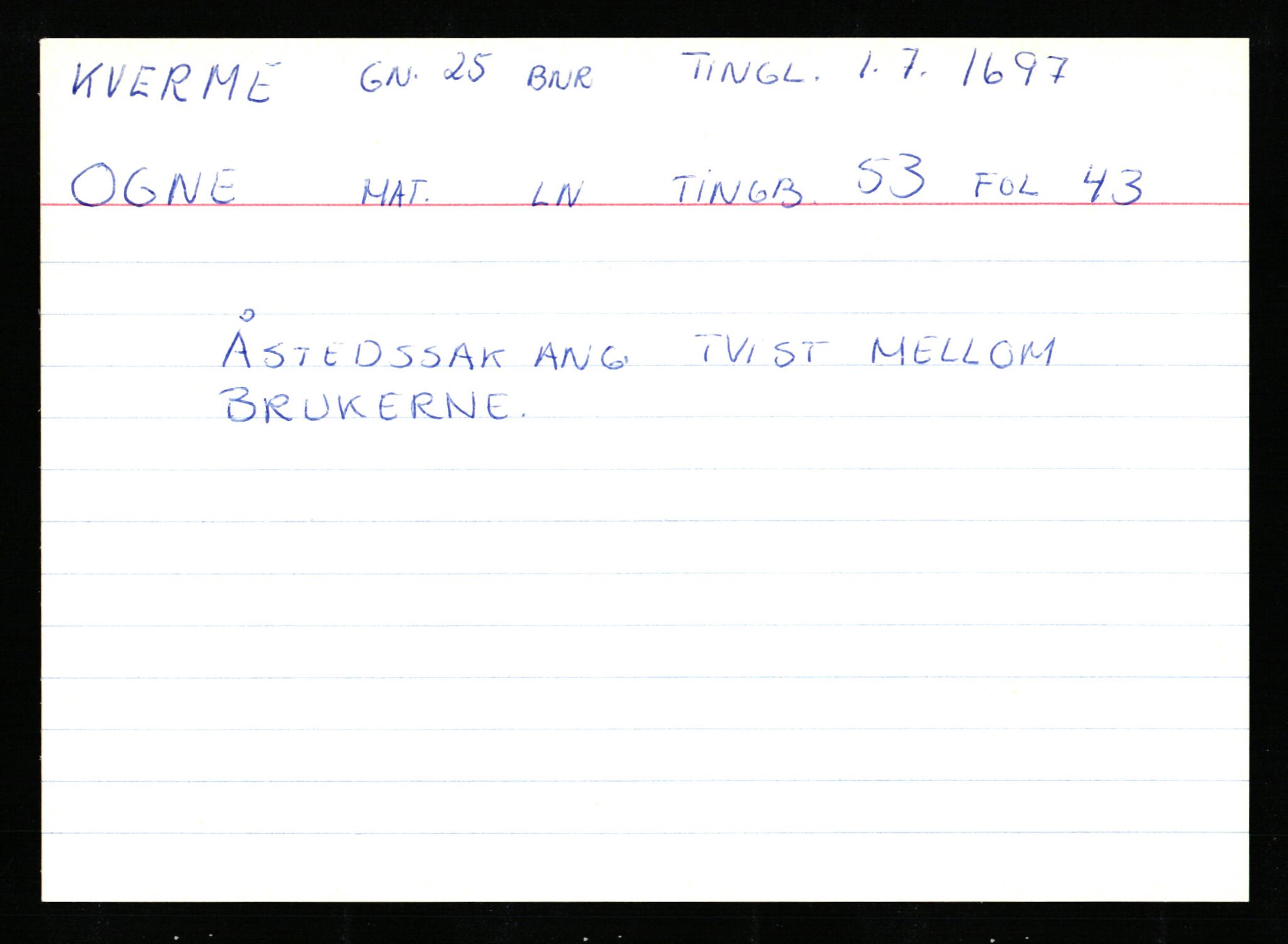 Statsarkivet i Stavanger, AV/SAST-A-101971/03/Y/Ym/L0033: Åstedskort sortert etter gårdsnavn: Kvelland - Lagestranden, 1600-1950, s. 42