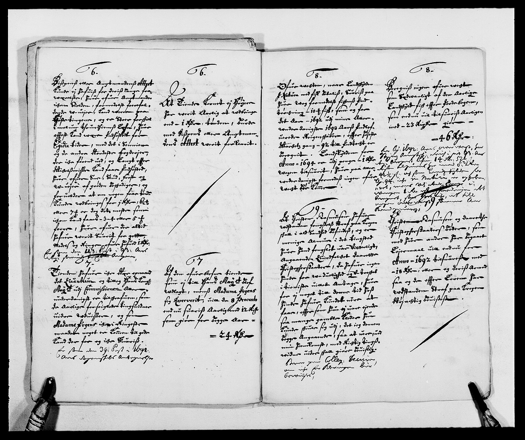 Rentekammeret inntil 1814, Reviderte regnskaper, Fogderegnskap, RA/EA-4092/R68/L4752: Fogderegnskap Senja og Troms, 1691-1693, s. 317
