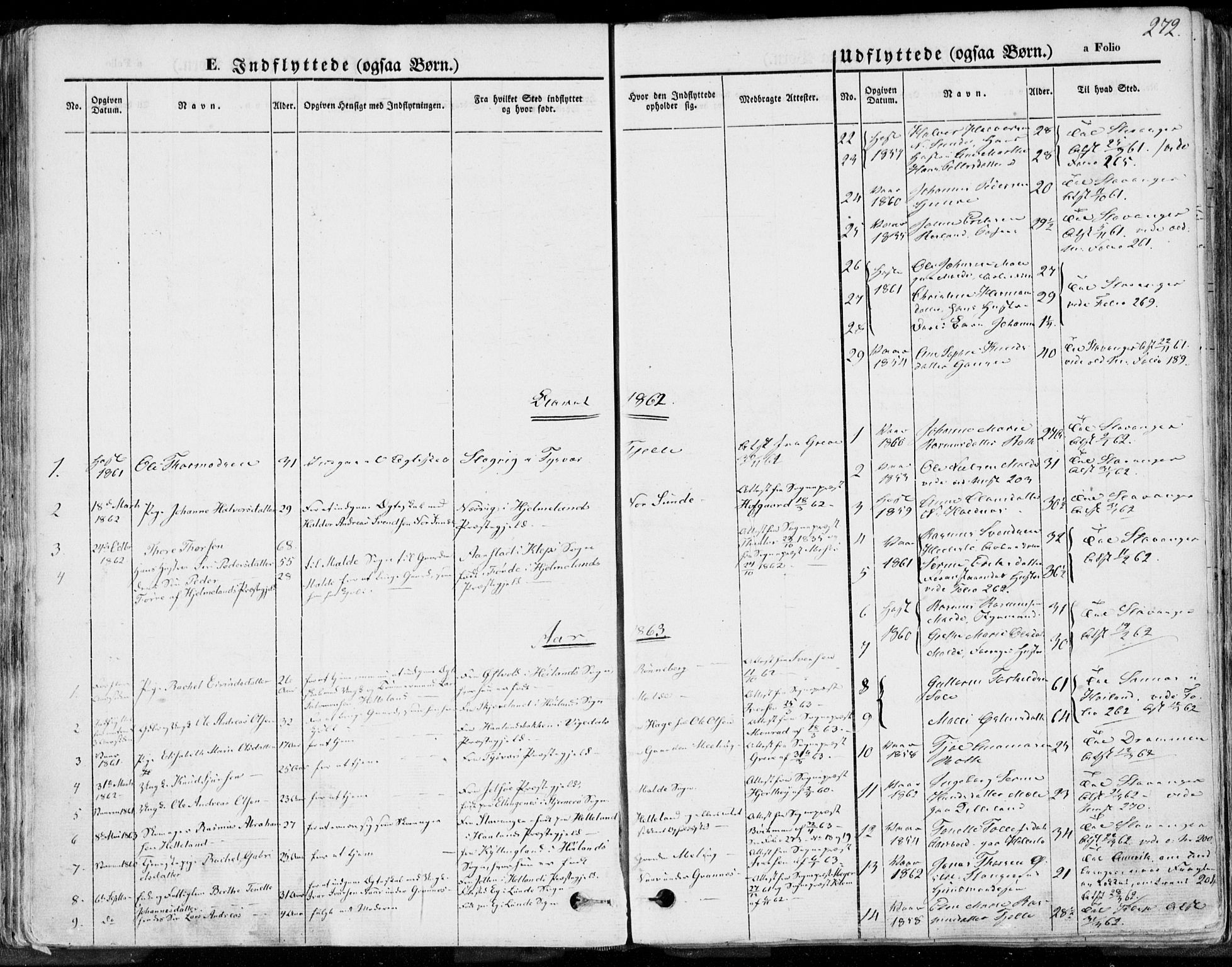Håland sokneprestkontor, AV/SAST-A-101802/001/30BA/L0008: Ministerialbok nr. A 7.2, 1854-1870, s. 272