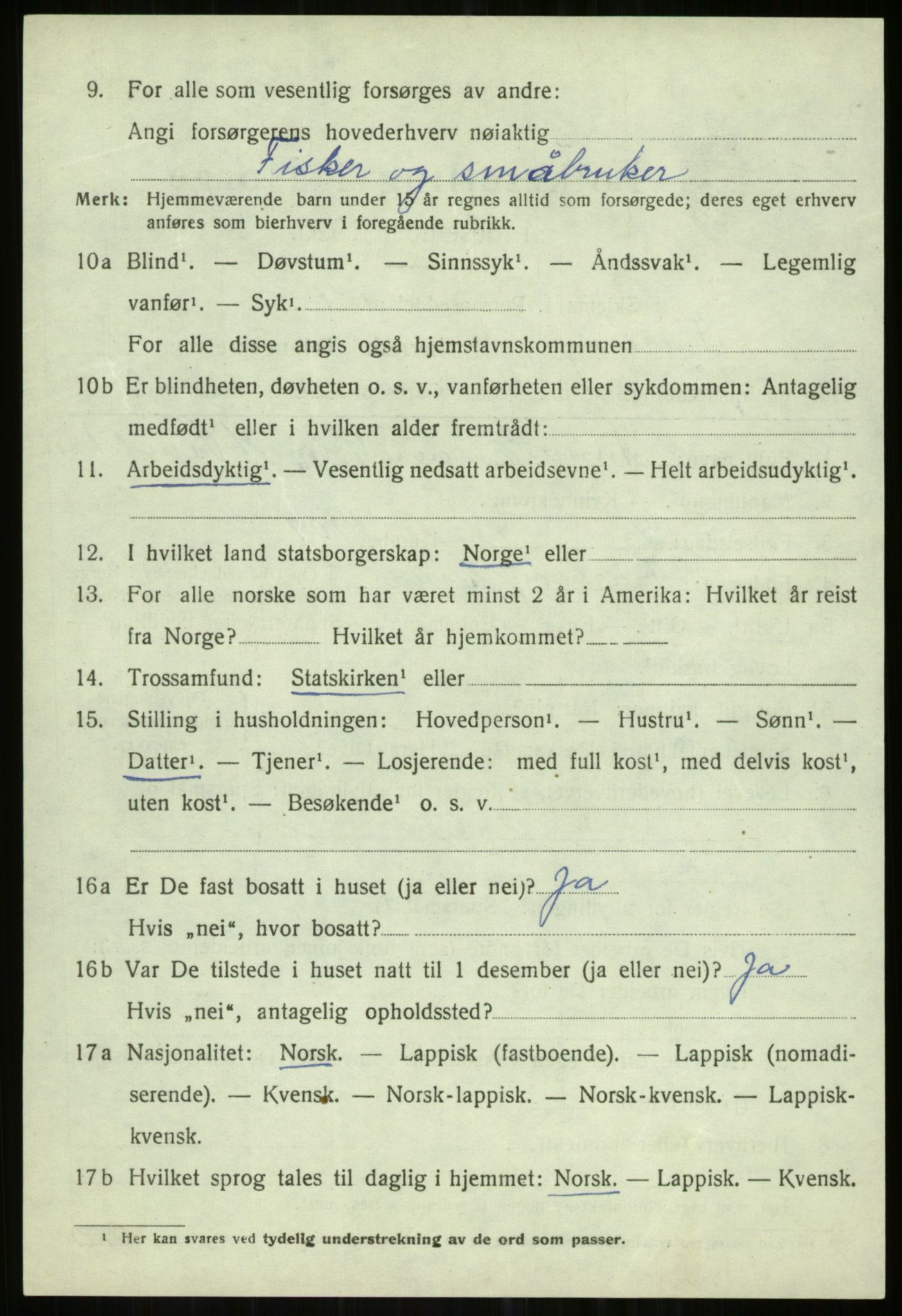 SATØ, Folketelling 1920 for 1936 Karlsøy herred, 1920, s. 787