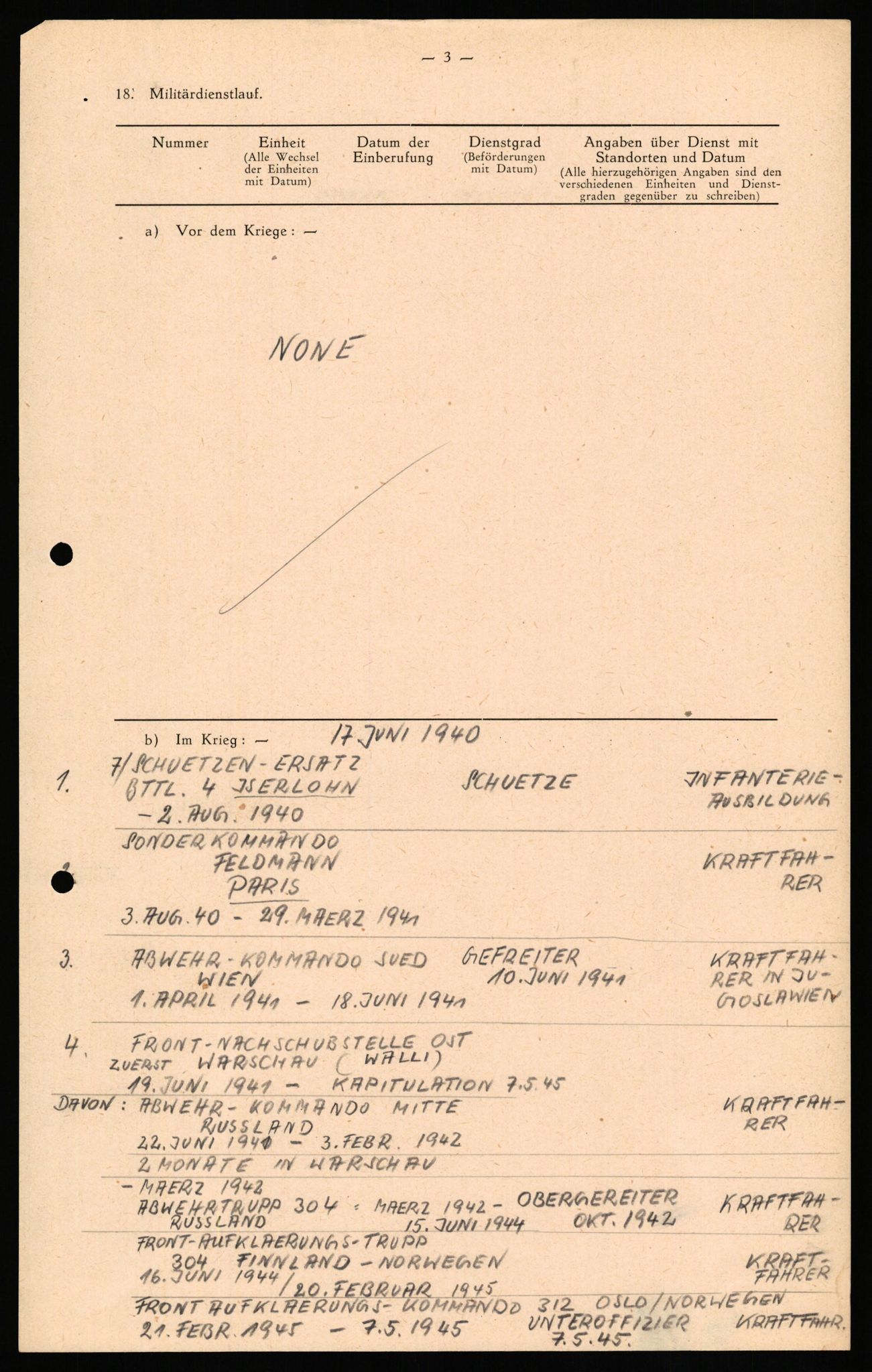 Forsvaret, Forsvarets overkommando II, AV/RA-RAFA-3915/D/Db/L0033: CI Questionaires. Tyske okkupasjonsstyrker i Norge. Tyskere., 1945-1946, s. 426