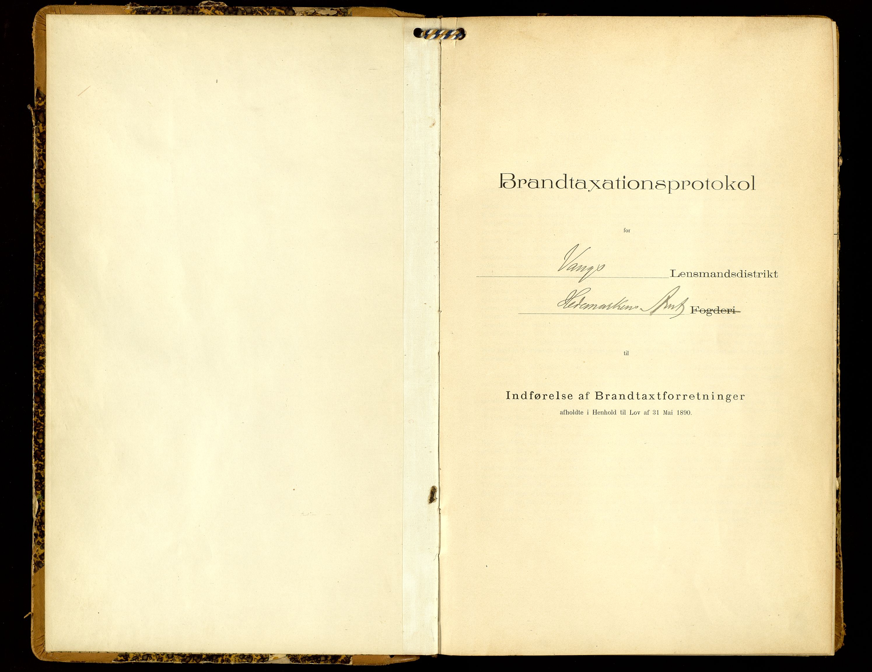 Norges Brannkasse, Vang, Hedmark, SAH/NBRANV-005/F/L0008: Branntakstprotokoll, 1908-1916