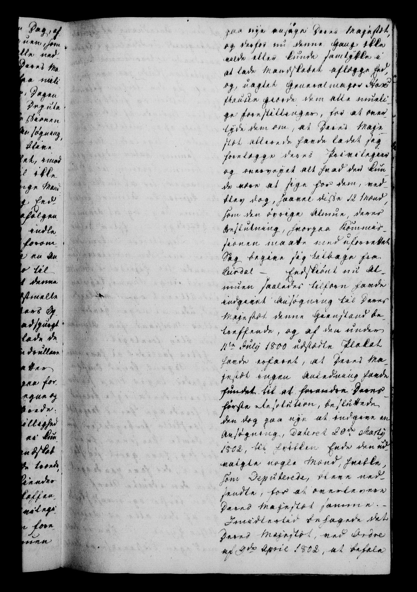 Danske Kanselli 1800-1814, AV/RA-EA-3024/H/Hf/Hfa/Hfab/L0004: Forestillinger, 1803