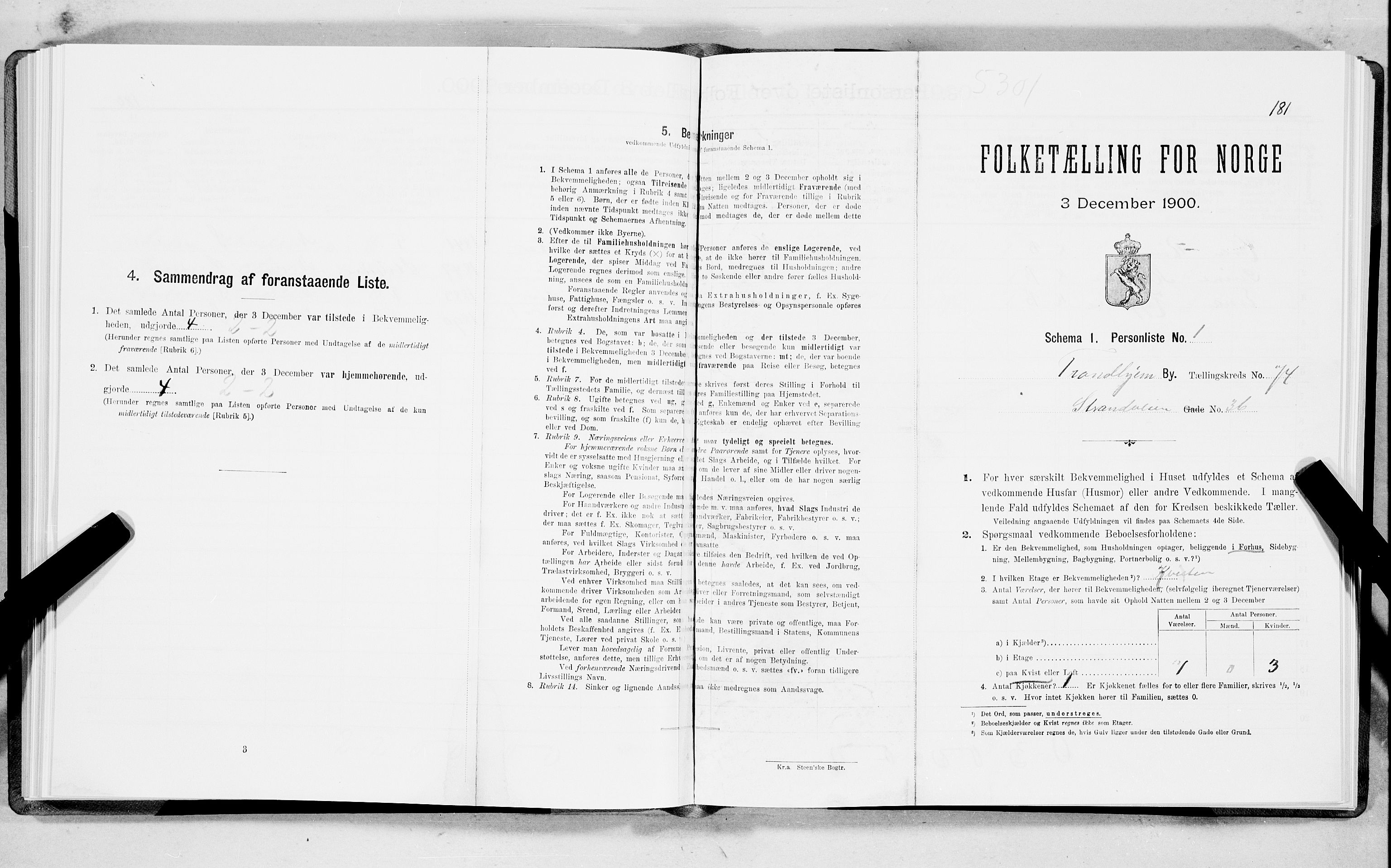 SAT, Folketelling 1900 for 1601 Trondheim kjøpstad, 1900, s. 14611