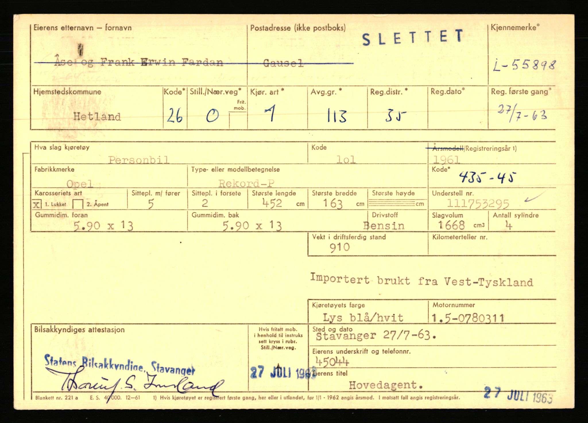 Stavanger trafikkstasjon, AV/SAST-A-101942/0/F/L0055: L-55700 - L-56499, 1930-1971, s. 289