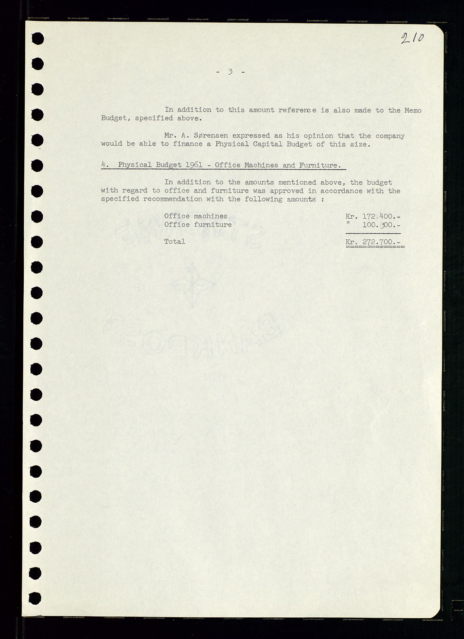 Pa 0982 - Esso Norge A/S, AV/SAST-A-100448/A/Aa/L0001/0002: Den administrerende direksjon Board minutes (styrereferater) / Den administrerende direksjon Board minutes (styrereferater), 1960-1961, s. 46