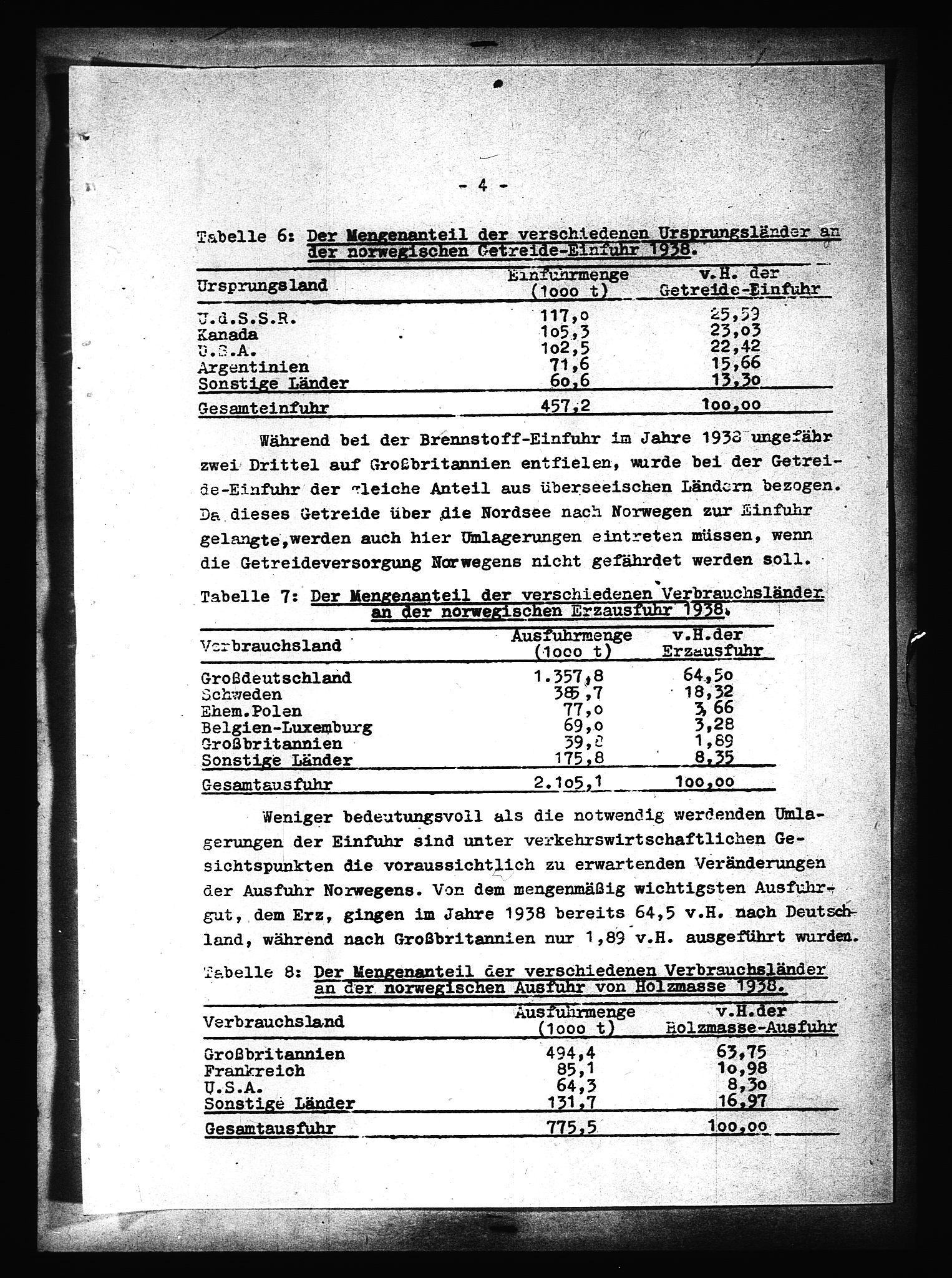 Documents Section, AV/RA-RAFA-2200/V/L0090: Amerikansk mikrofilm "Captured German Documents".
Box No. 952.  FKA jnr. 59/1955., 1940, s. 7