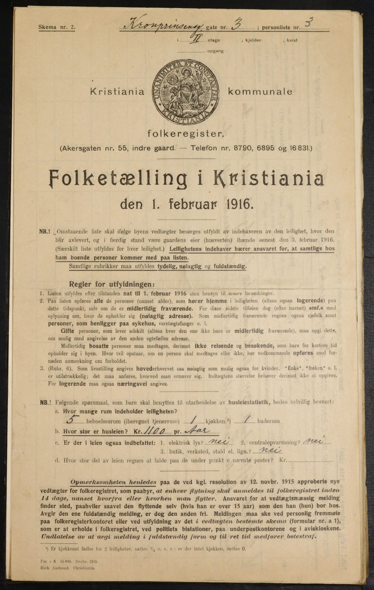 OBA, Kommunal folketelling 1.2.1916 for Kristiania, 1916, s. 55712