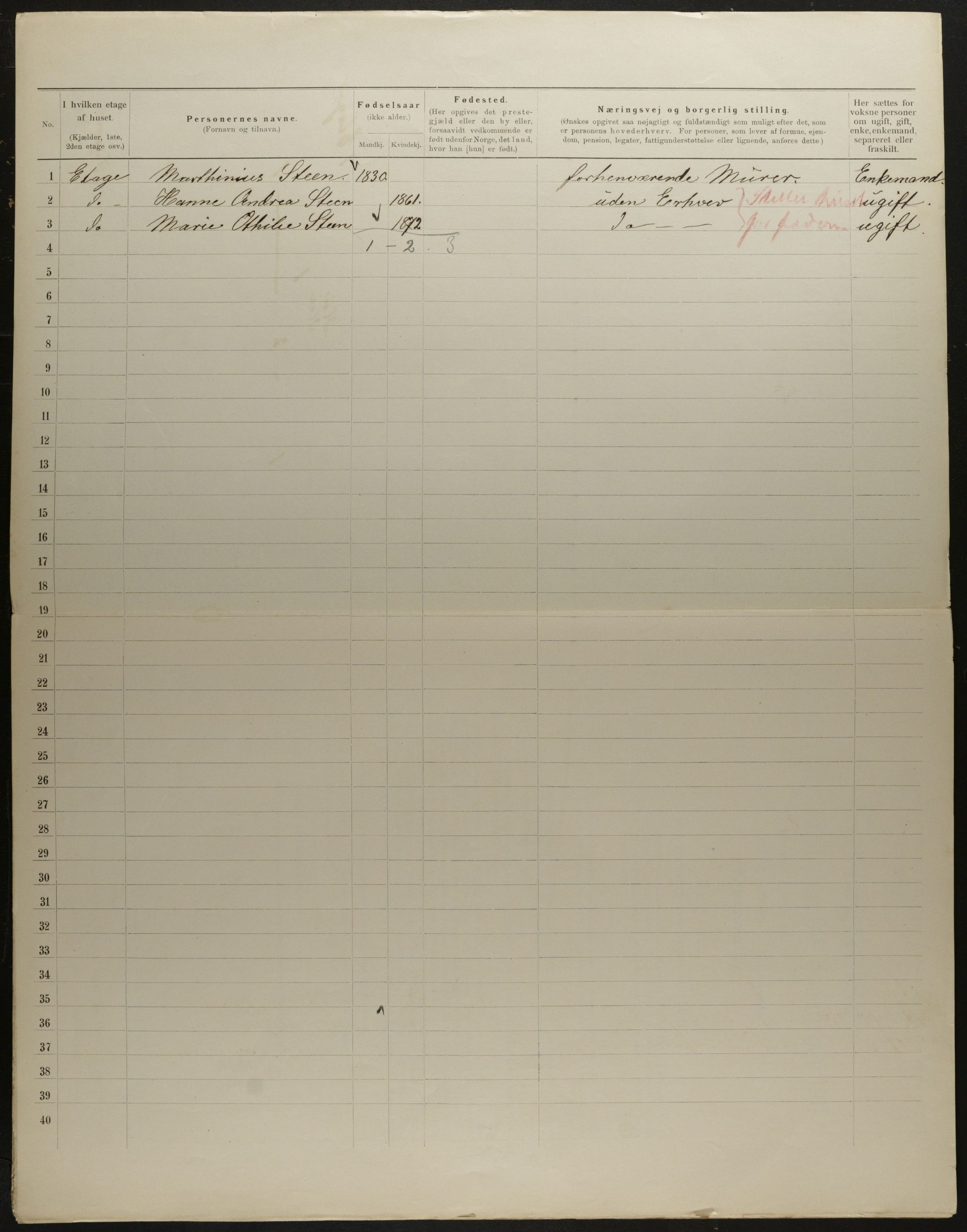 OBA, Kommunal folketelling 31.12.1901 for Kristiania kjøpstad, 1901, s. 7512