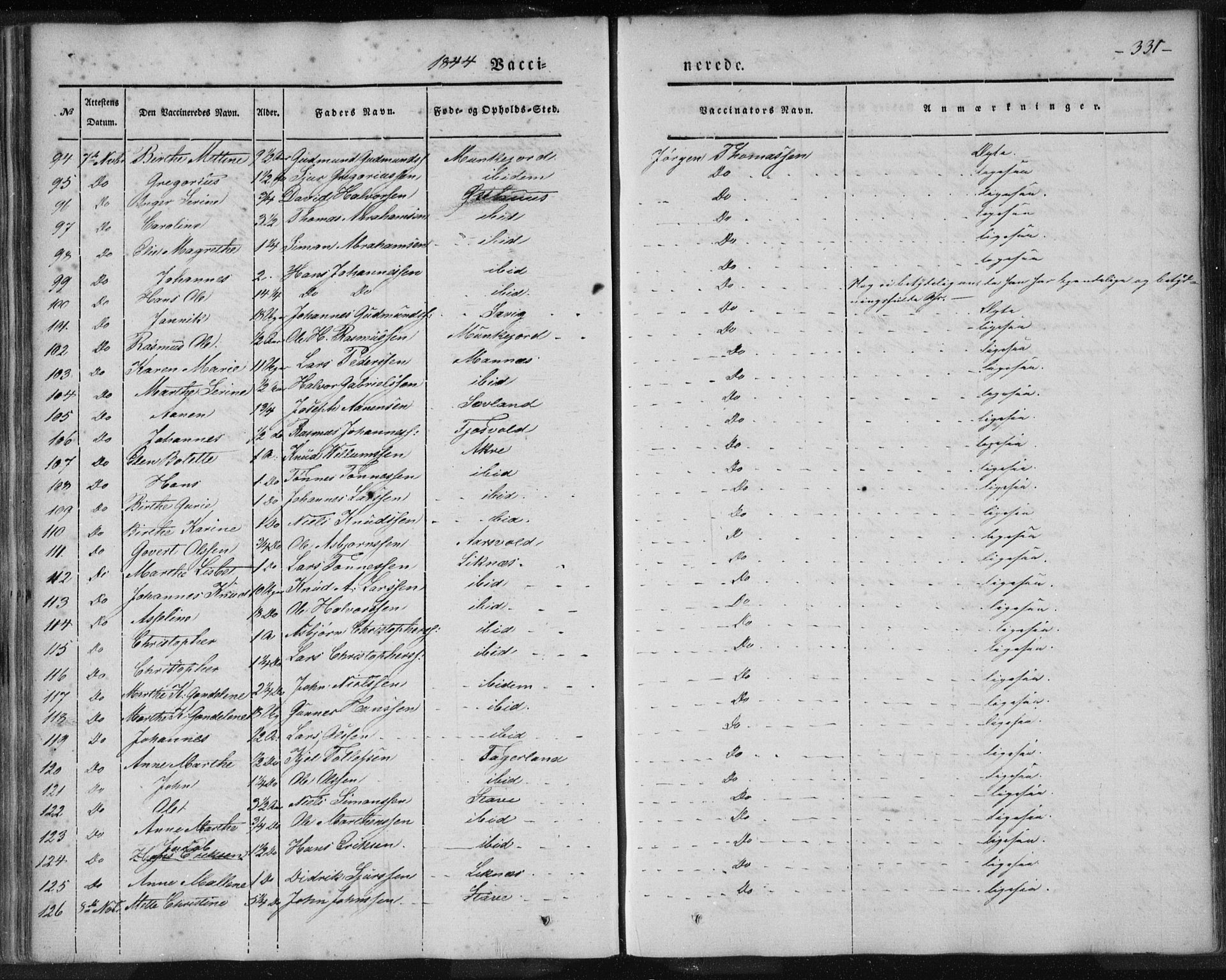 Skudenes sokneprestkontor, AV/SAST-A -101849/H/Ha/Haa/L0003: Ministerialbok nr. A 2.2, 1841-1846, s. 331