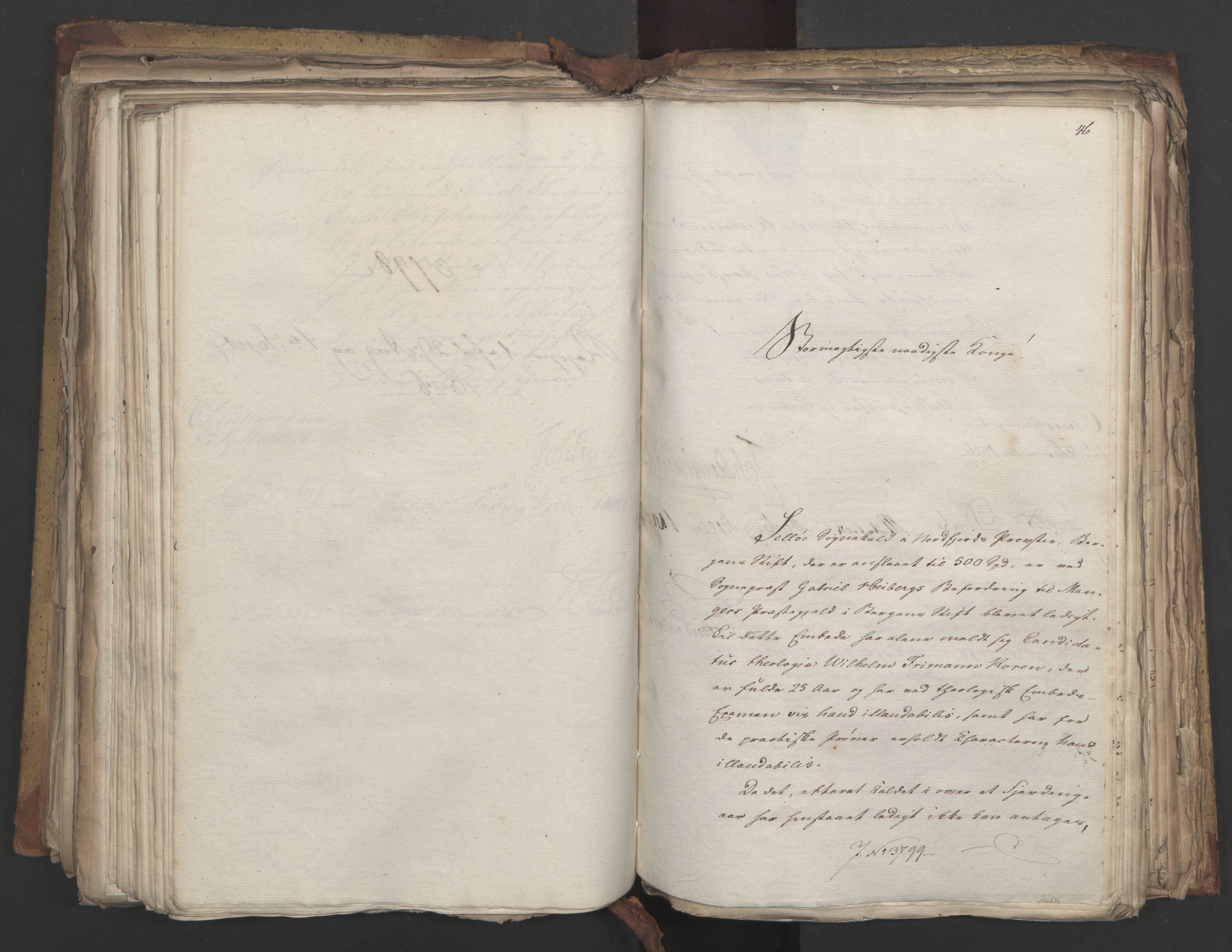 Statsrådsavdelingen i Stockholm, AV/RA-S-1003/D/Da/L0048: Regjeringsinnstillinger nr. 3600-3859, 1826, s. 365