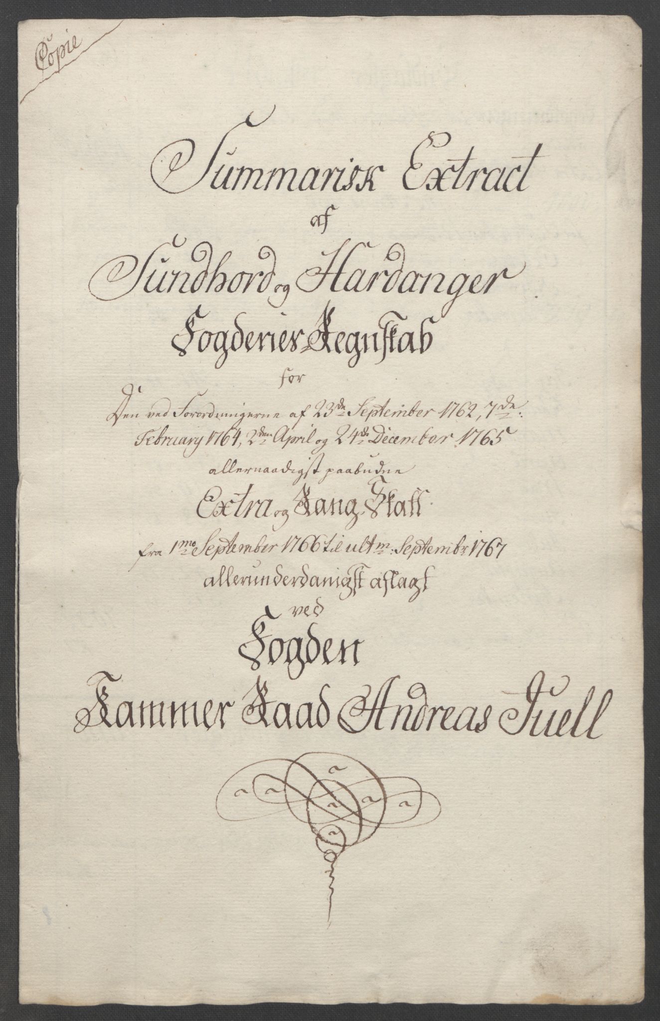 Rentekammeret inntil 1814, Reviderte regnskaper, Fogderegnskap, AV/RA-EA-4092/R48/L3136: Ekstraskatten Sunnhordland og Hardanger, 1762-1772, s. 144