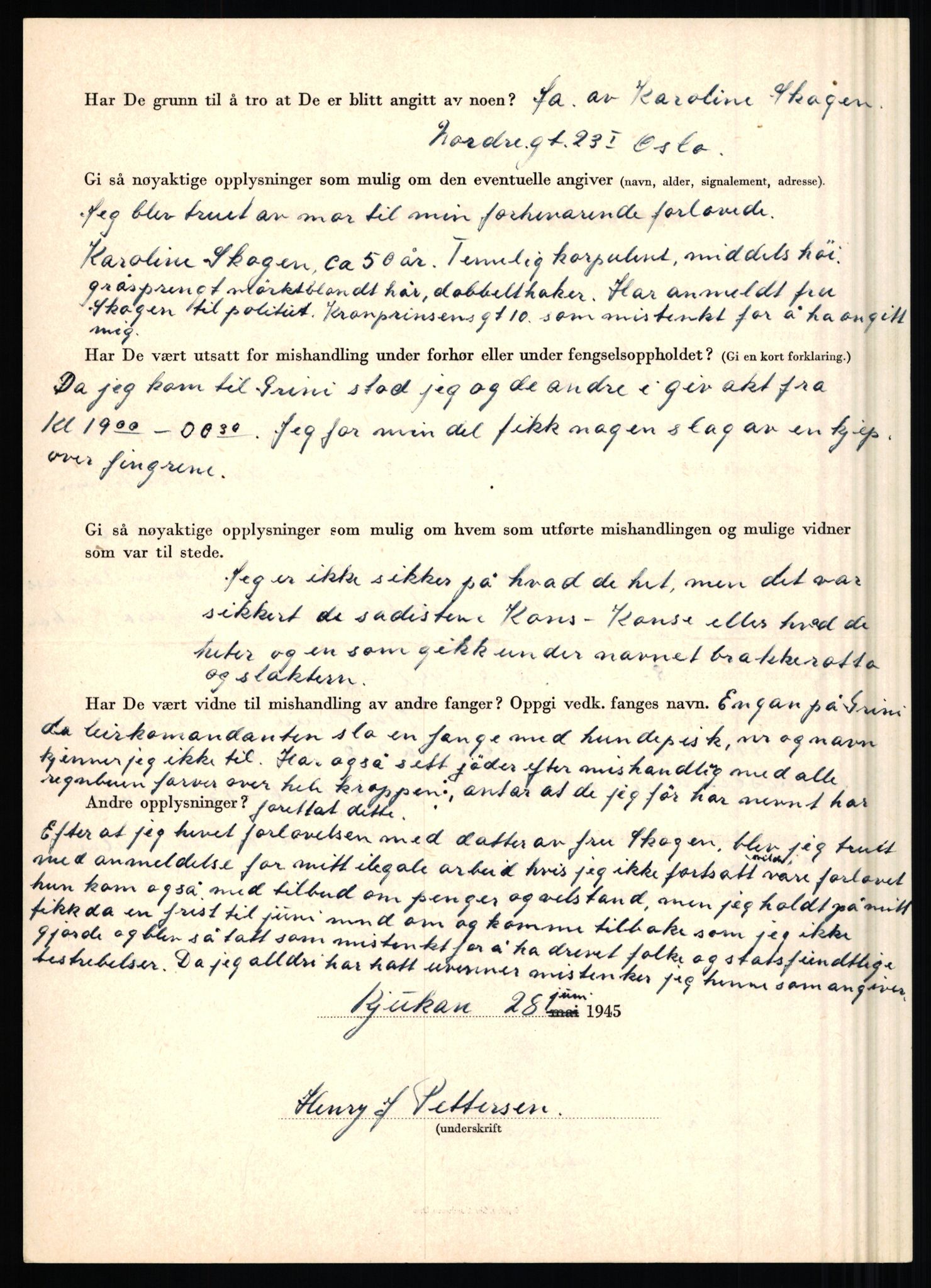 Rikspolitisjefen, AV/RA-S-1560/L/L0014: Pettersen, Aksel - Savosnick, Ernst, 1940-1945, s. 66