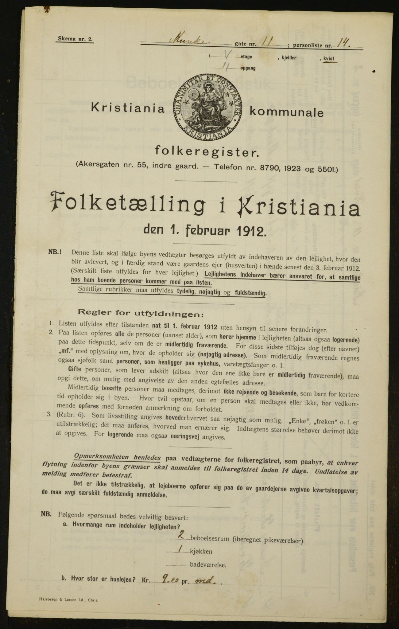 OBA, Kommunal folketelling 1.2.1912 for Kristiania, 1912, s. 68624