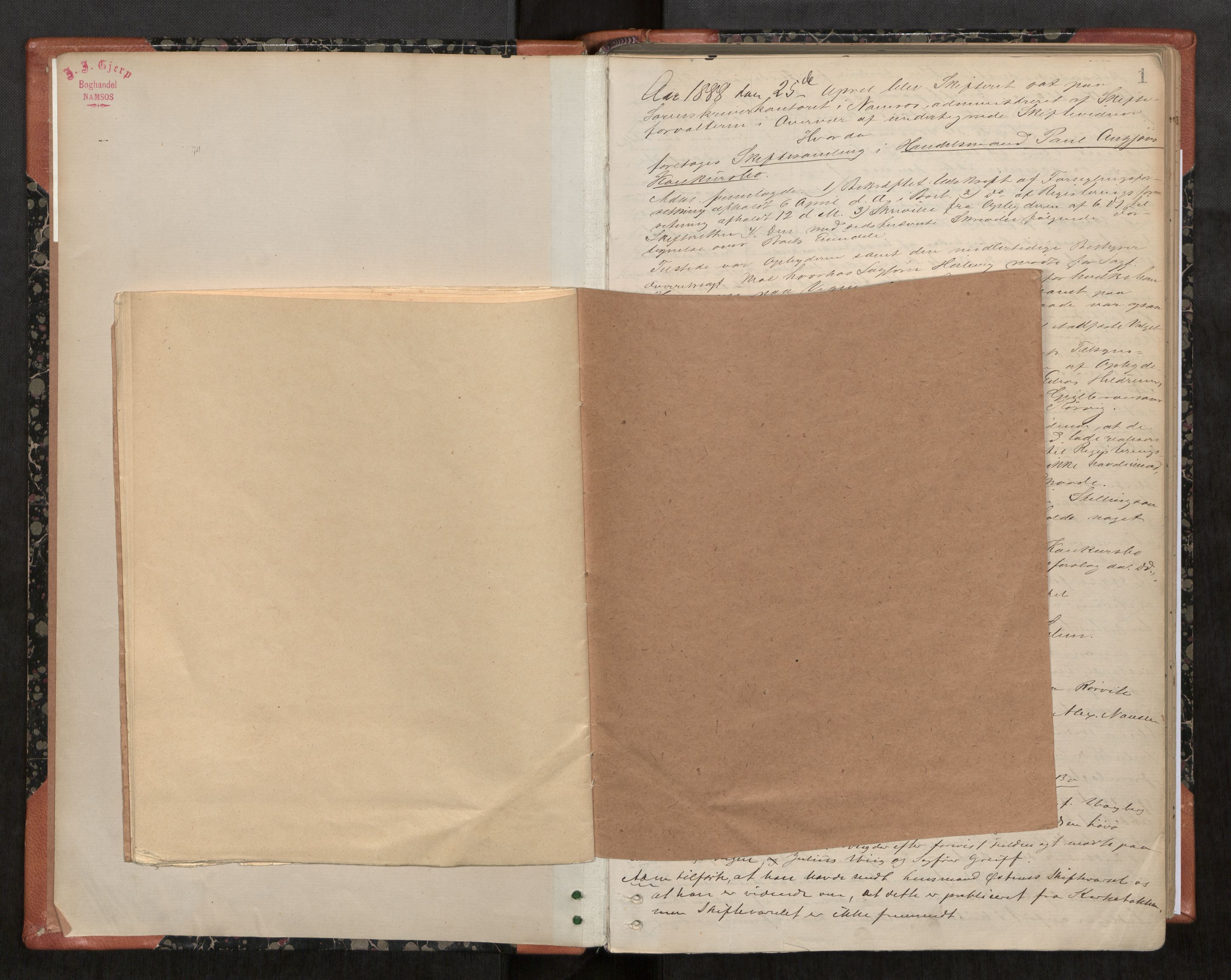 Namdal sorenskriveri, SAT/A-4133/1/3/3B/L0006: Skiftebehandlingsprotokoll, 1888-1899