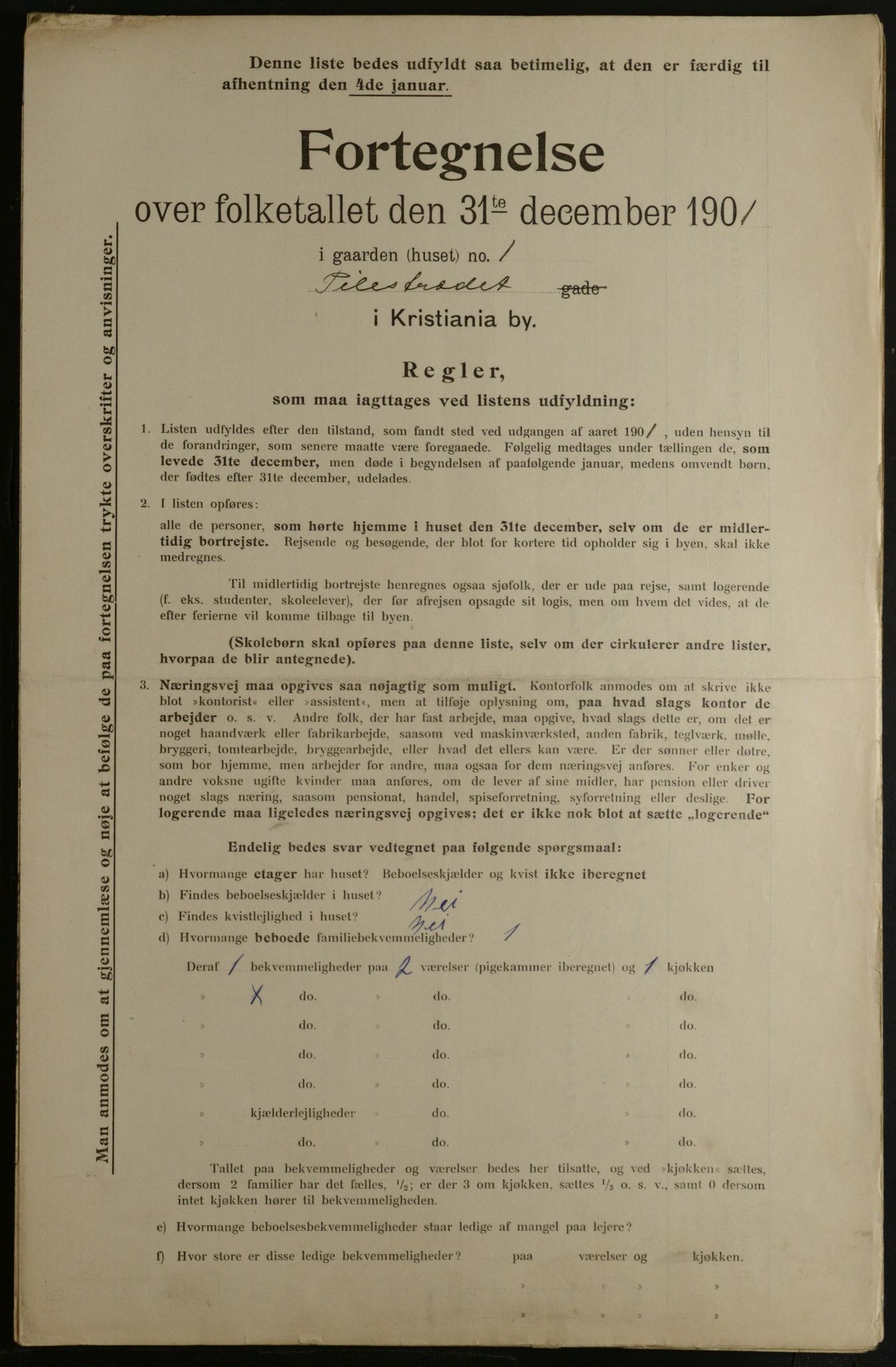 OBA, Kommunal folketelling 31.12.1901 for Kristiania kjøpstad, 1901, s. 12091