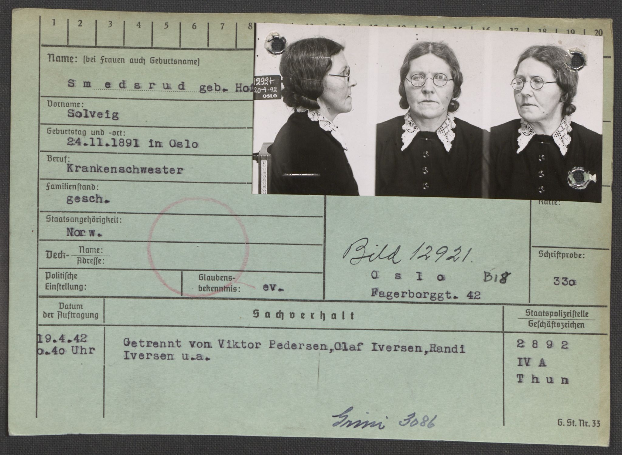 Befehlshaber der Sicherheitspolizei und des SD, RA/RAFA-5969/E/Ea/Eaa/L0009: Register over norske fanger i Møllergata 19: Ru-Sy, 1940-1945, s. 920