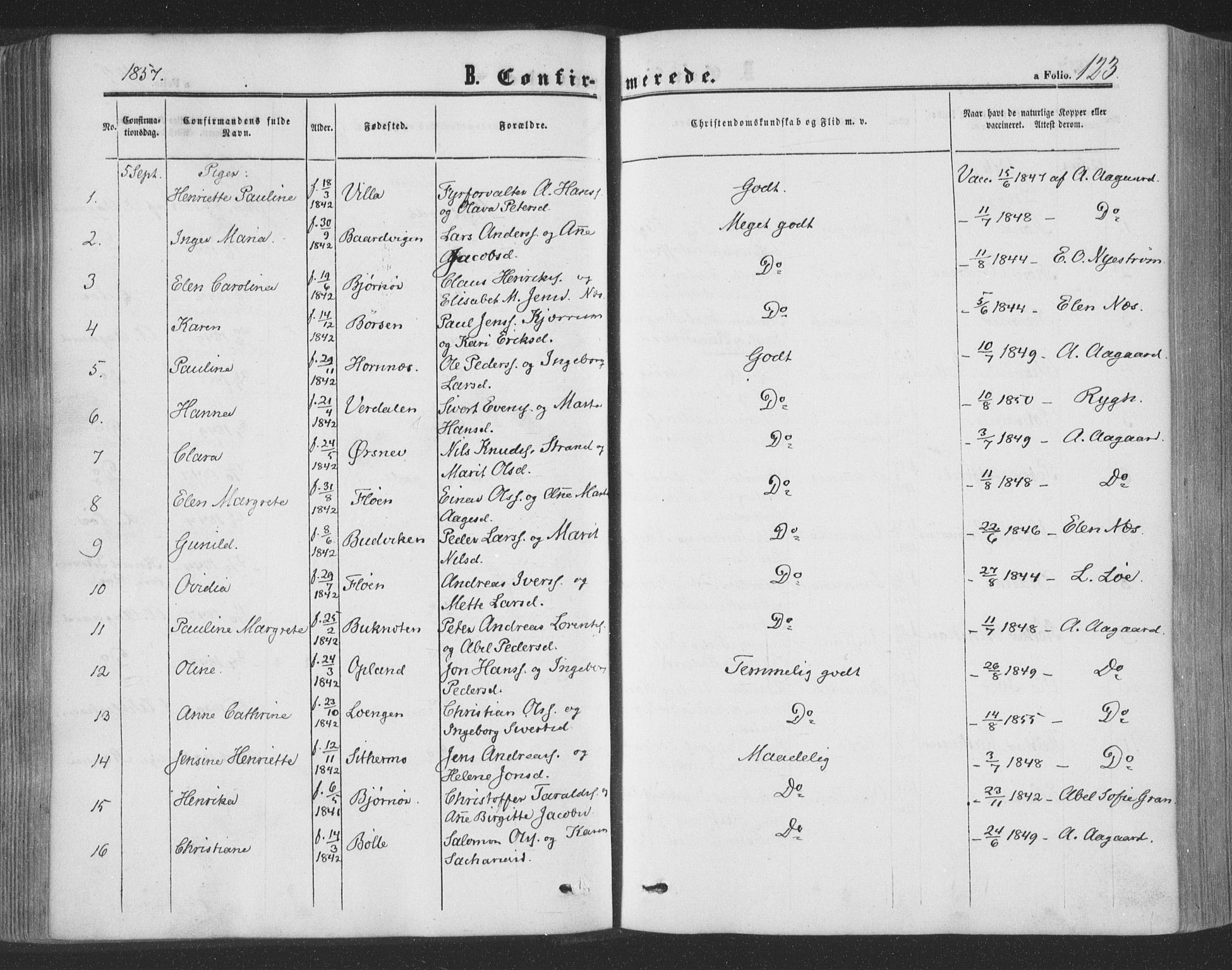 Ministerialprotokoller, klokkerbøker og fødselsregistre - Nord-Trøndelag, SAT/A-1458/773/L0615: Ministerialbok nr. 773A06, 1857-1870, s. 123