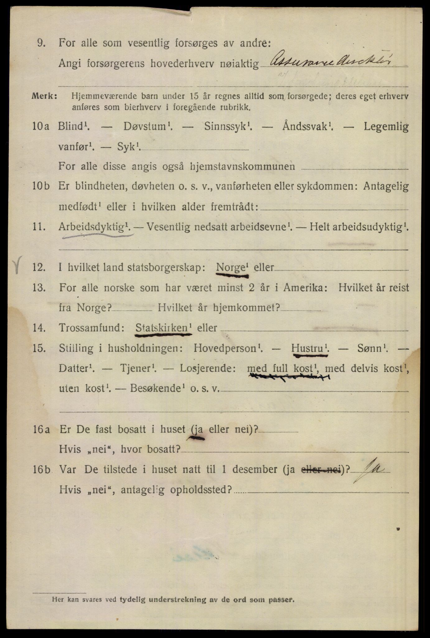 SAO, Folketelling 1920 for 0301 Kristiania kjøpstad, 1920, s. 432840