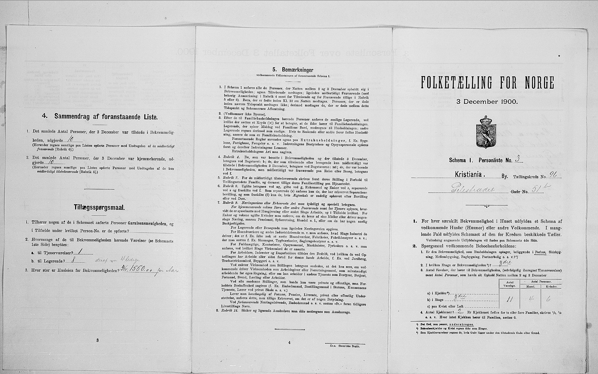 SAO, Folketelling 1900 for 0301 Kristiania kjøpstad, 1900, s. 71774