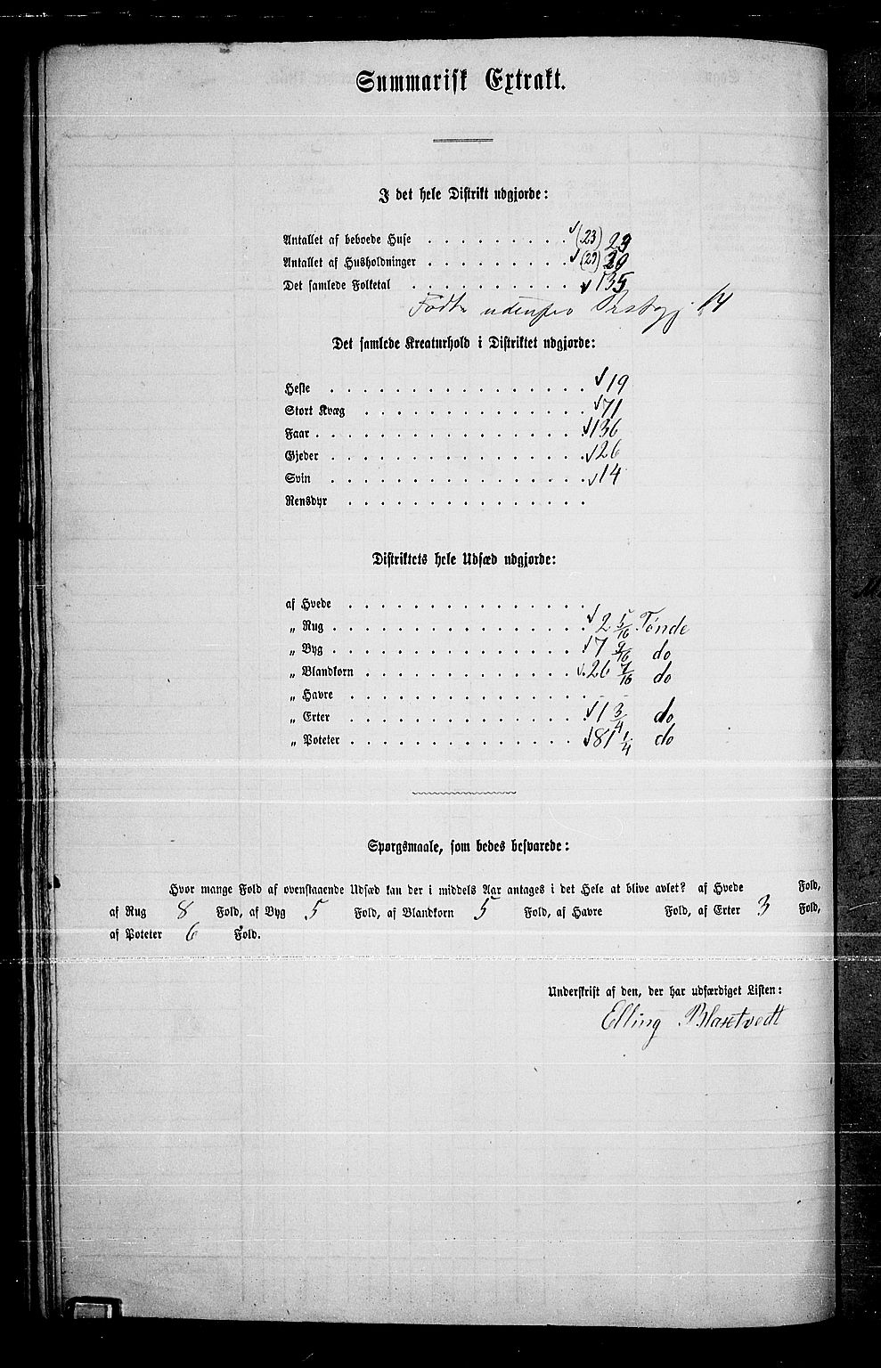 RA, Folketelling 1865 for 0614P Ådal prestegjeld, 1865, s. 44