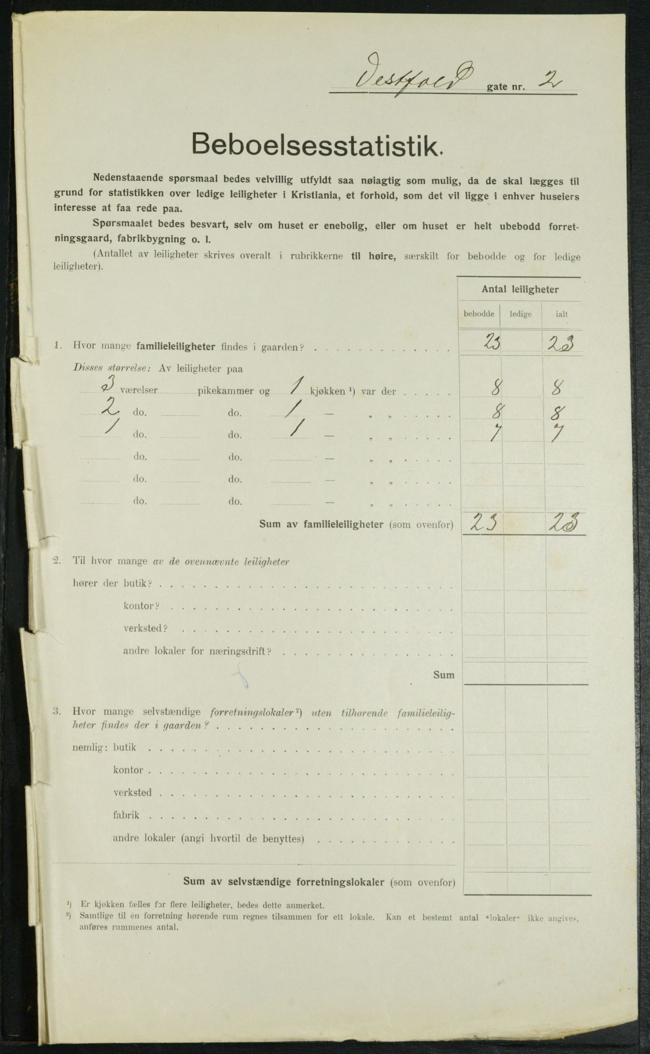 OBA, Kommunal folketelling 1.2.1914 for Kristiania, 1914, s. 123474