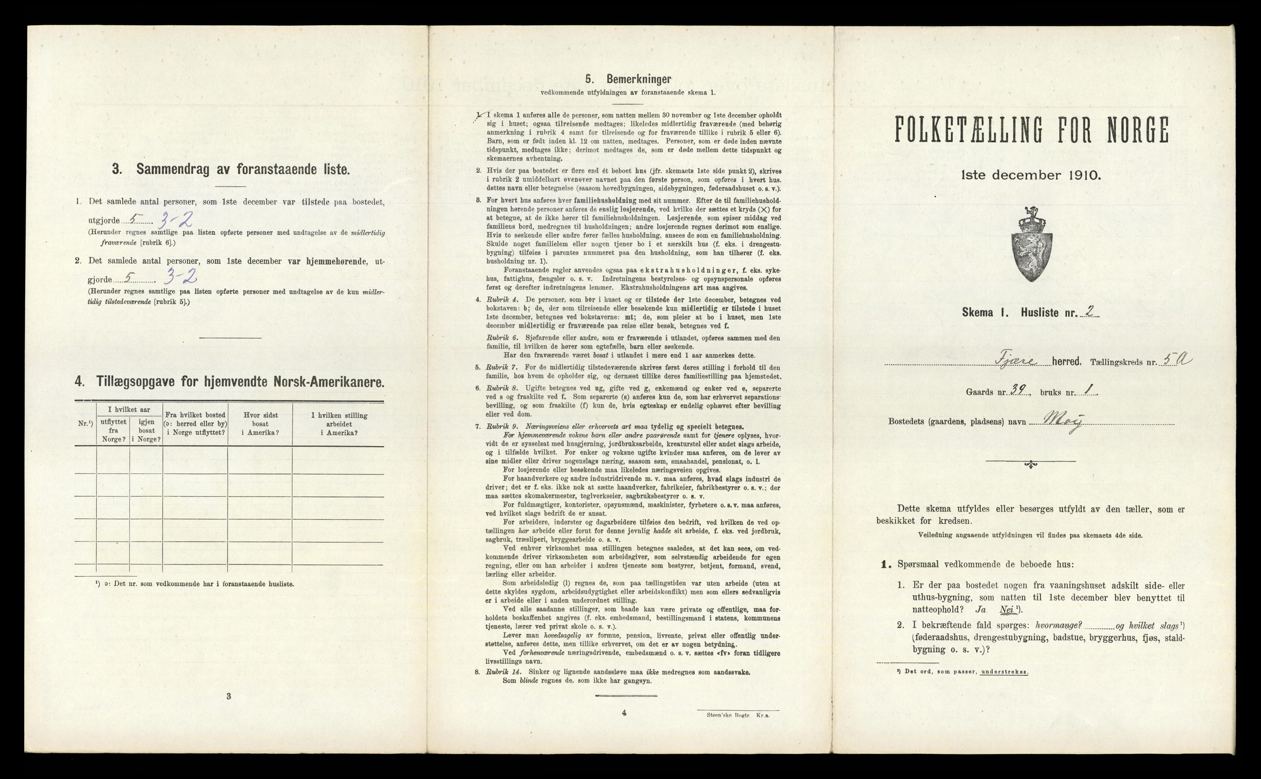 RA, Folketelling 1910 for 0923 Fjære herred, 1910, s. 1041