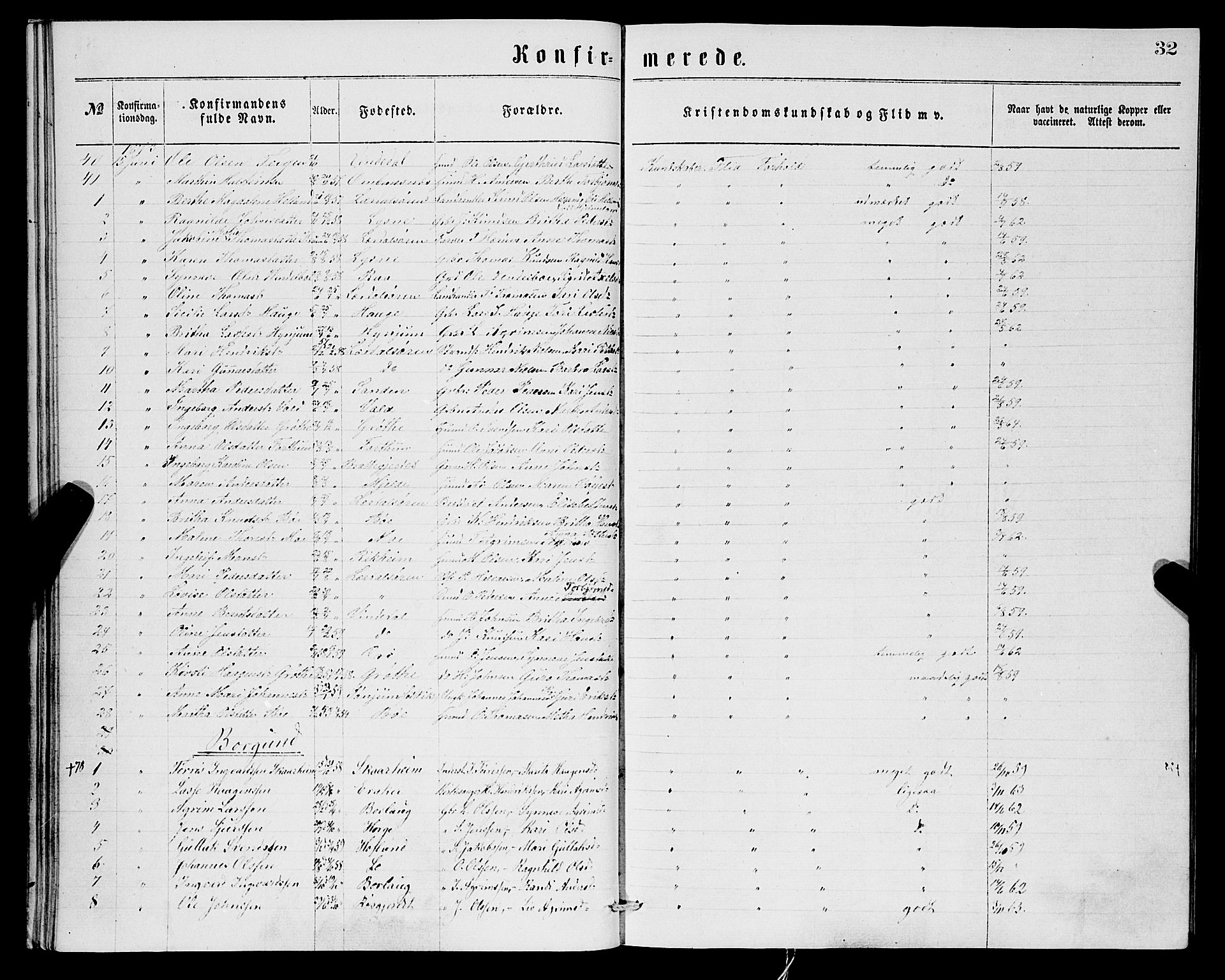 Lærdal sokneprestembete, SAB/A-81201: Ministerialbok nr.  A 14, 1865-1877, s. 32