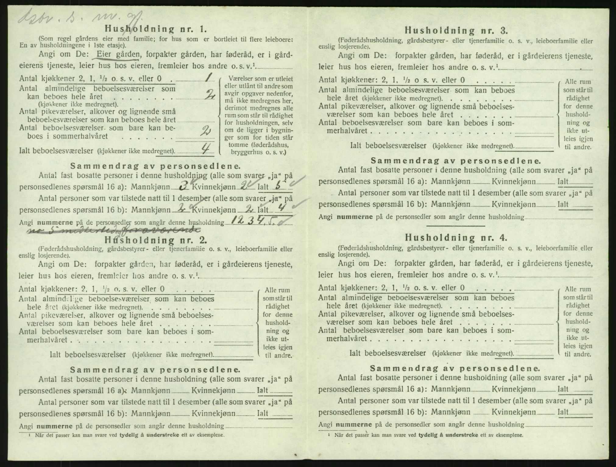 SAKO, Folketelling 1920 for 0725 Tjølling herred, 1920, s. 992