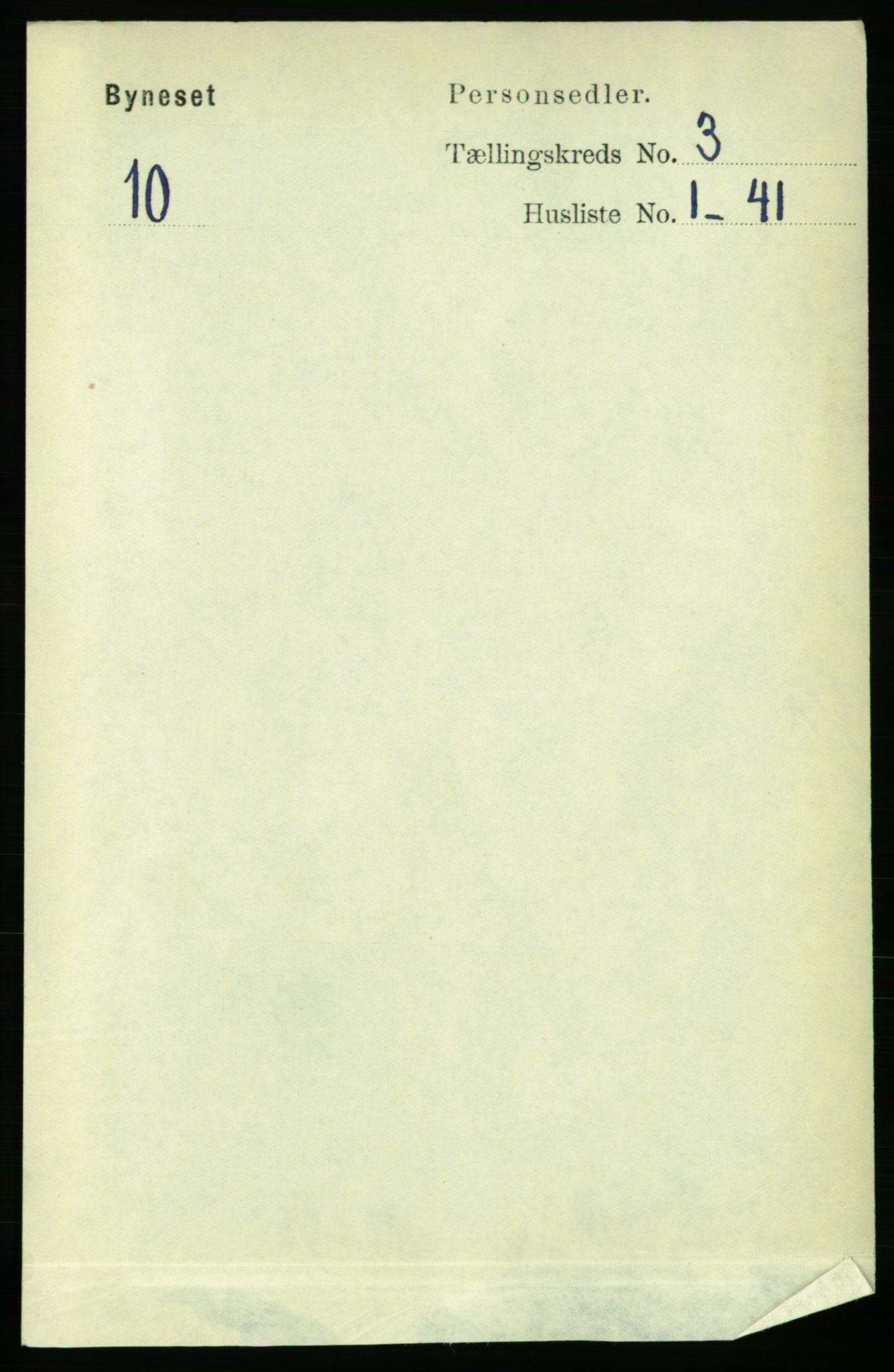 RA, Folketelling 1891 for 1655 Byneset herred, 1891, s. 1284