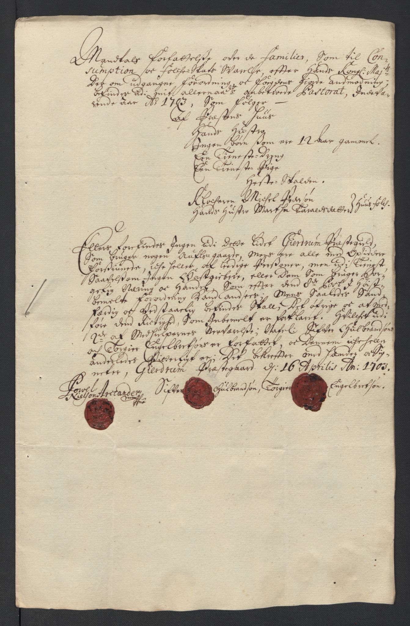 Rentekammeret inntil 1814, Reviderte regnskaper, Fogderegnskap, AV/RA-EA-4092/R12/L0716: Fogderegnskap Øvre Romerike, 1703, s. 261