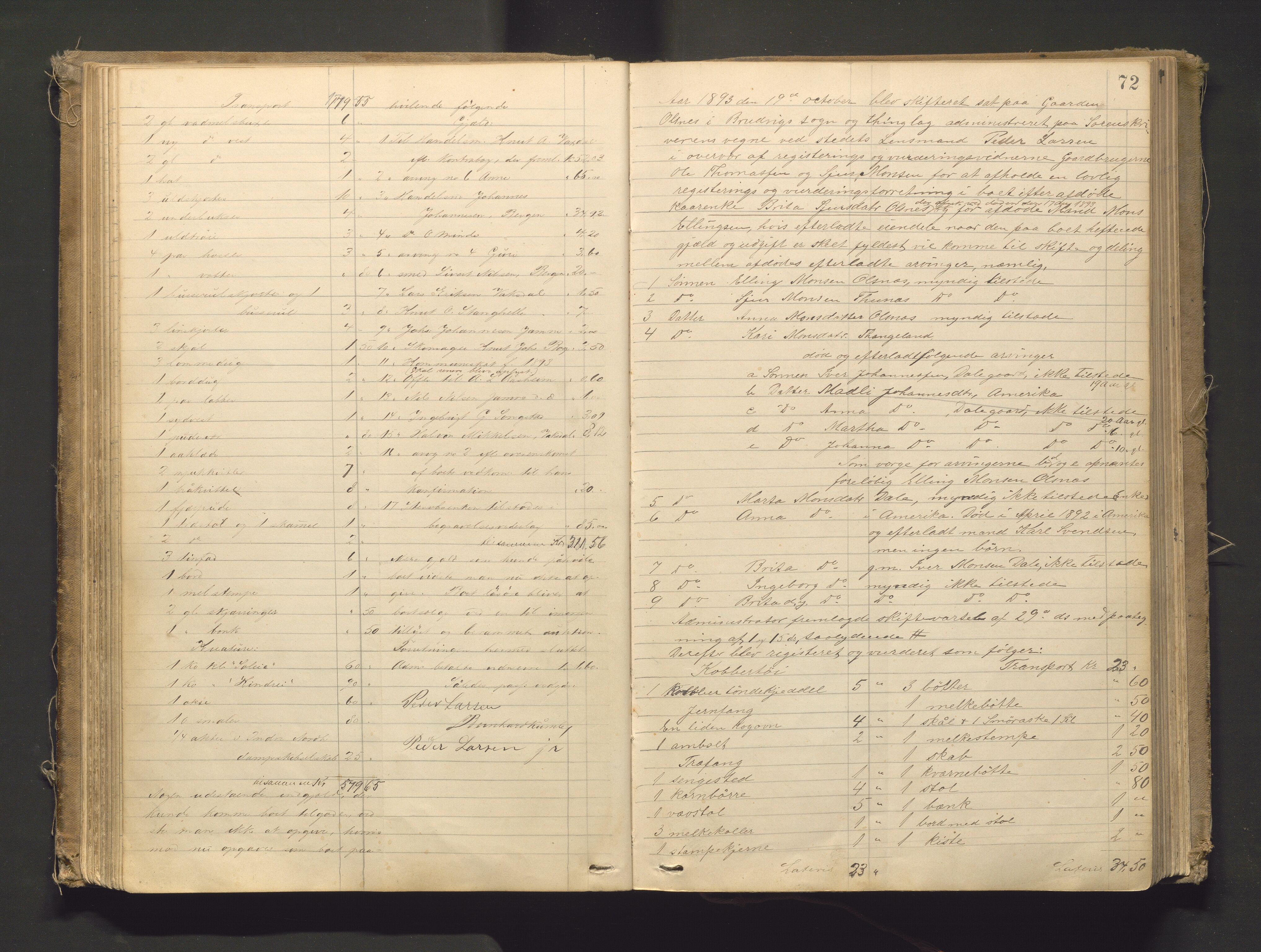 Lensmannen i Bruvik, AV/SAB-A-31301/0006/L0003: Registreringsprotokoll, 1884-1911, s. 71b-72a